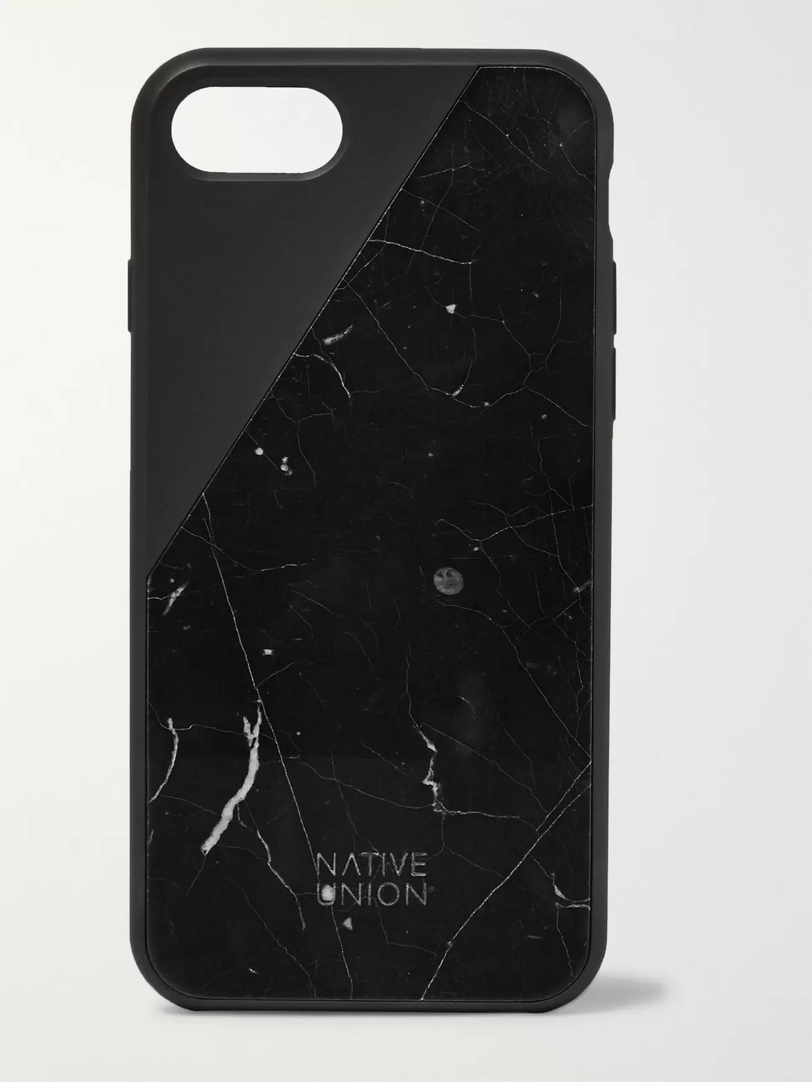Native Union Clic Marble And Rubber Iphone 7/8 Case In Black