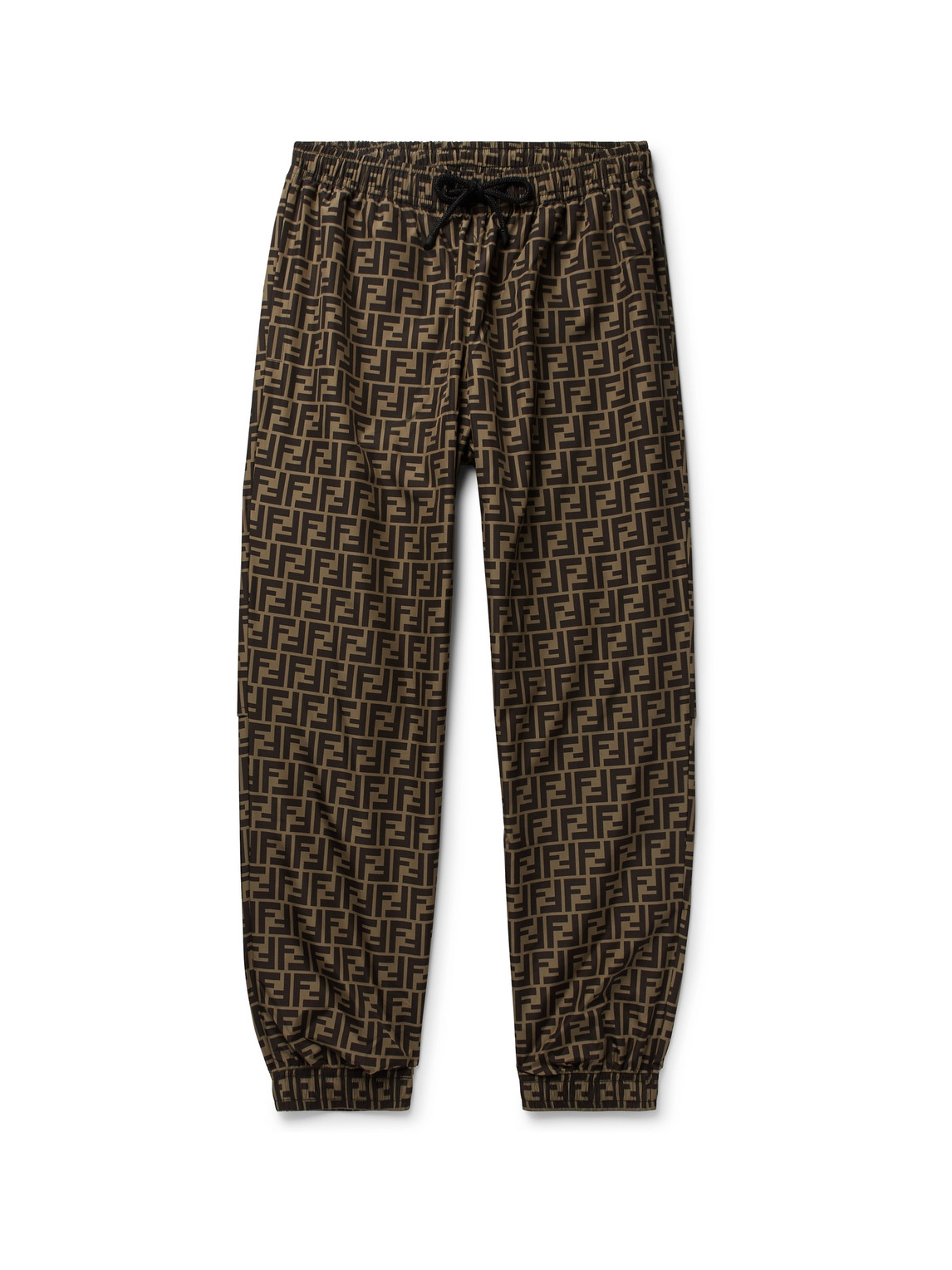 Tapered Logo-Print Shell Drawstring Trousers