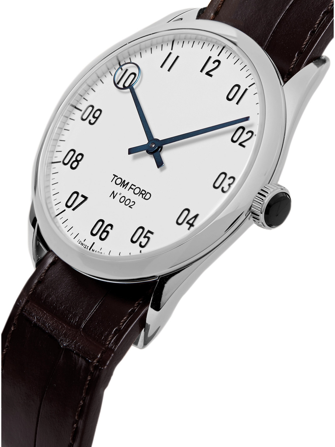 TOM FORD Timepieces 002 38mm Stainless Steel and Alligator  display picture 1