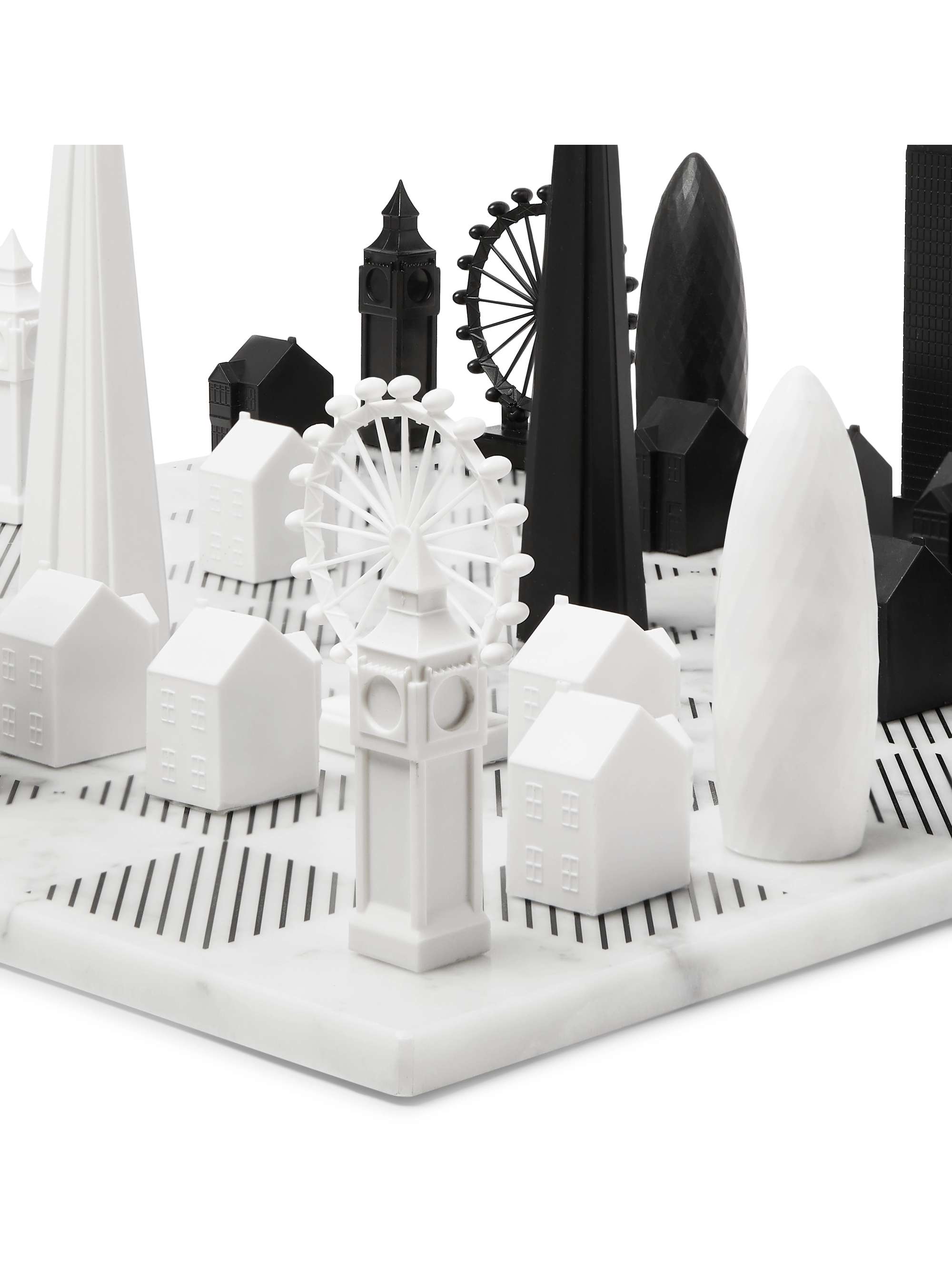 Skyline Chess Paris Marble and Metal Chess Set