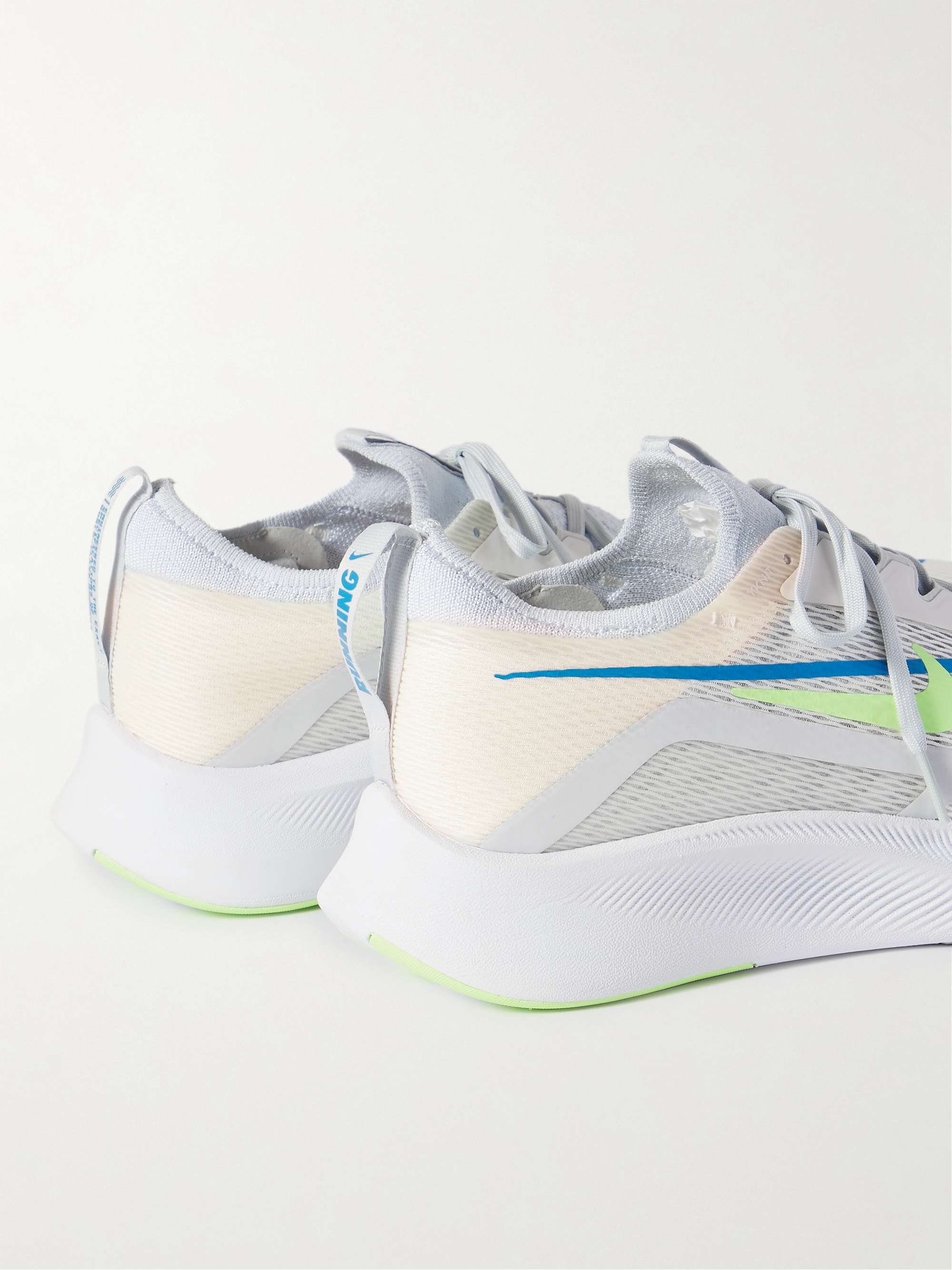 NIKE RUNNING Zoom Fly 4 Mesh and Flyknit Running Sneakers