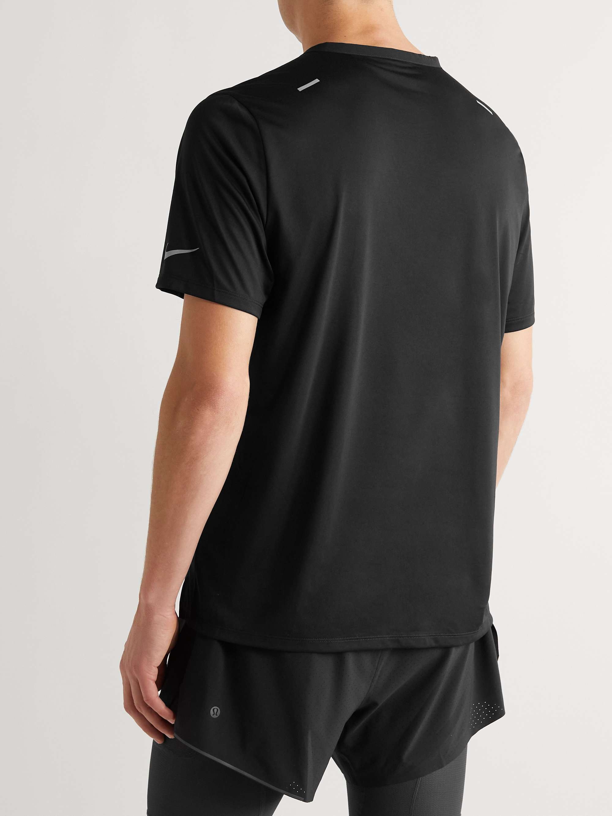 NIKE RUNNING Reflective-Trimmed Dri-FIT Jersey Top