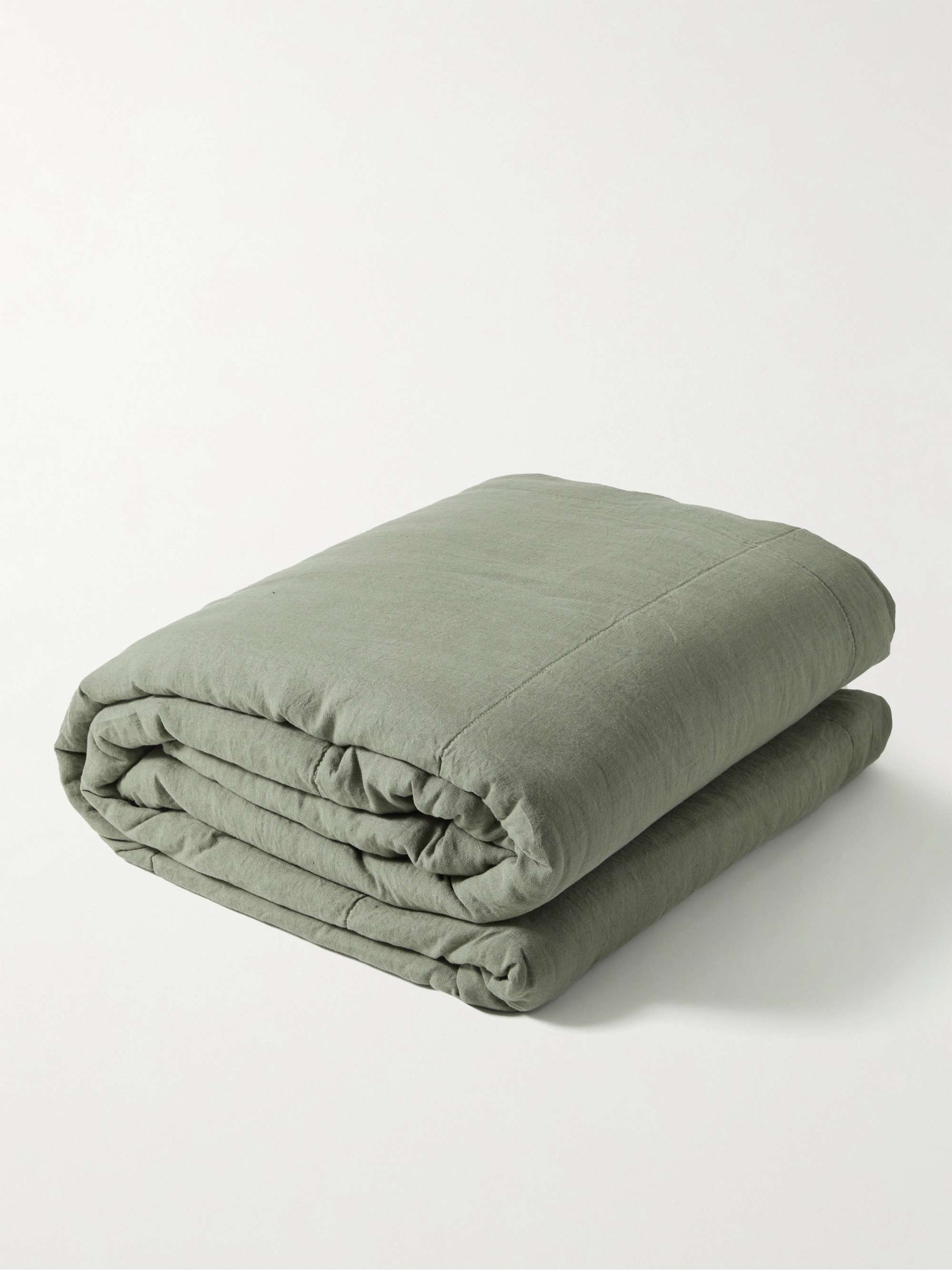 IN BED Quilted Linen Bed Throw