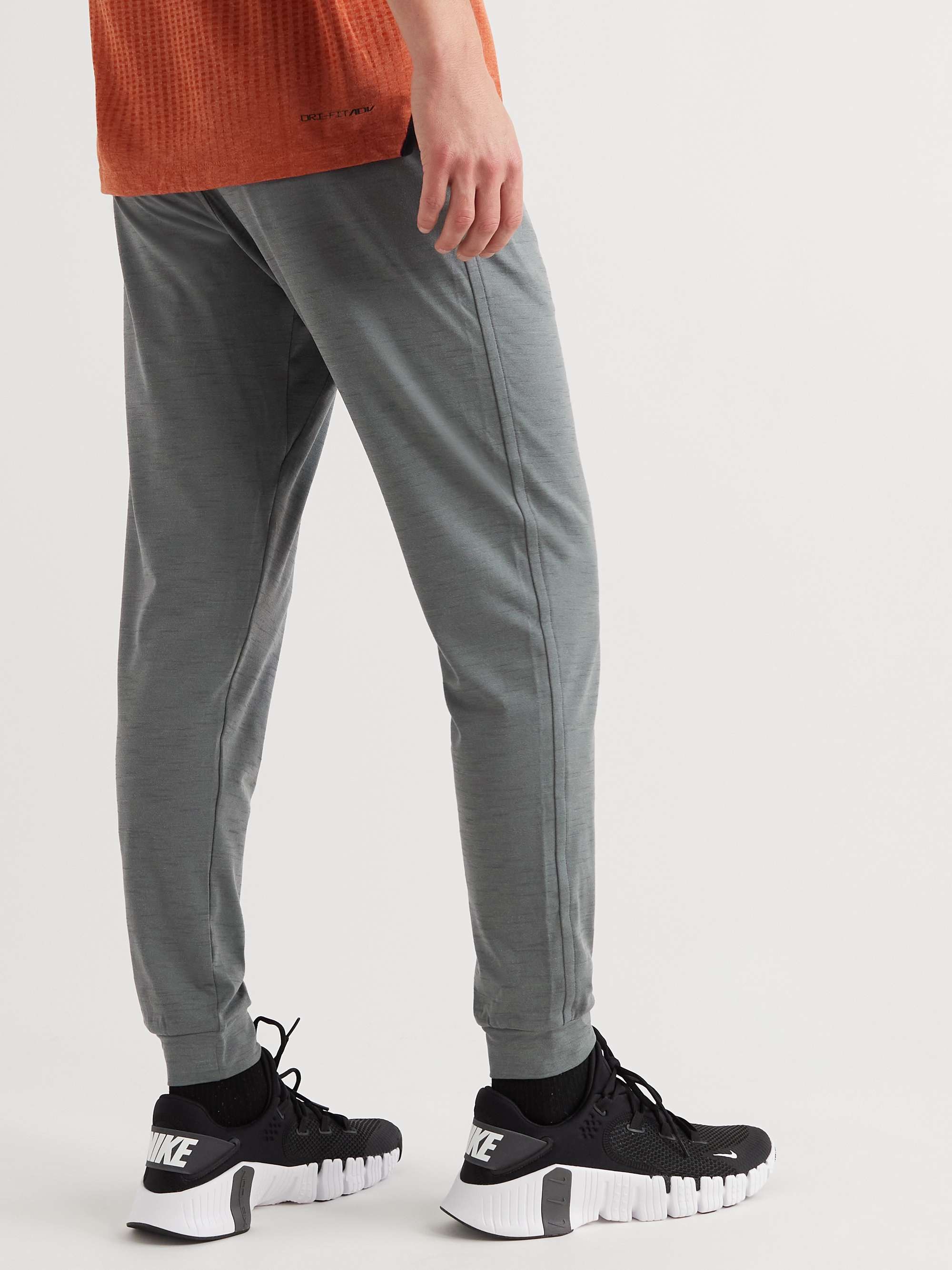 NIKE TRAINING Slim-Fit Tapered Dri-FIT Recycled Jersey Training Sweatpants