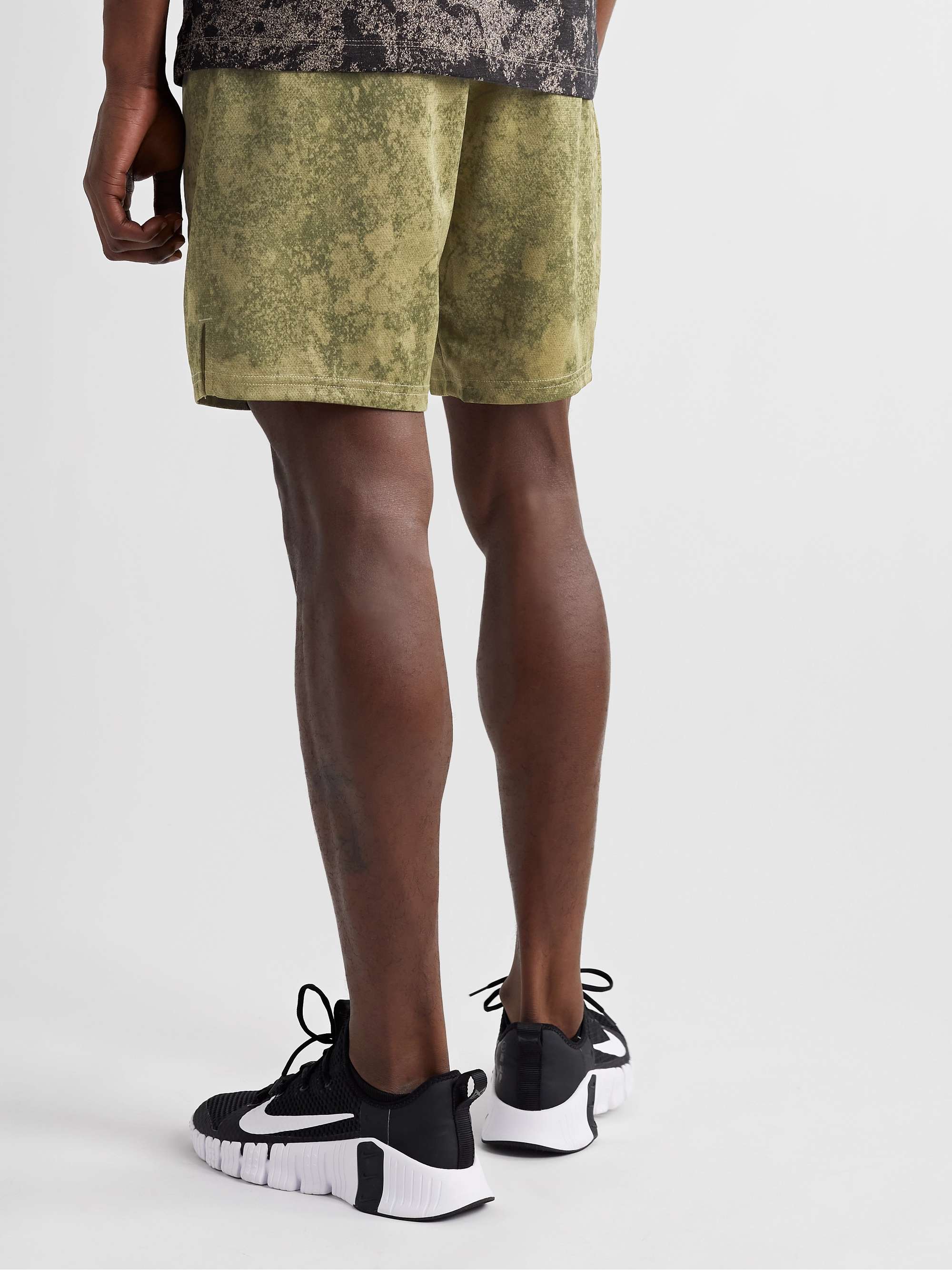 NIKE TRAINING Story Pack Straight-Leg Printed Recycled Dri-FIT Mesh Shorts
