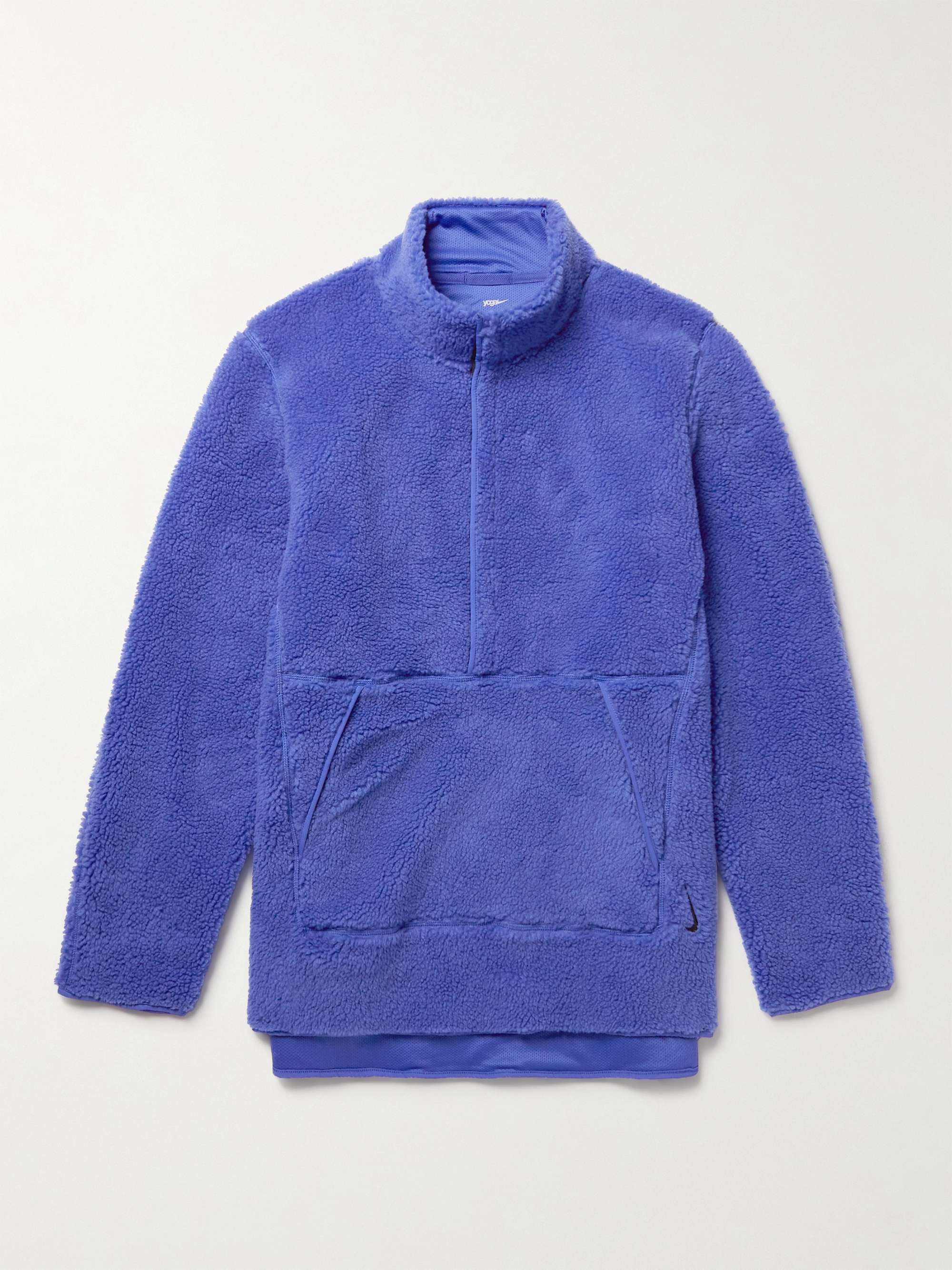 NIKE TRAINING Logo-Embroidered Fleece Half-Zip Sweatshirt
