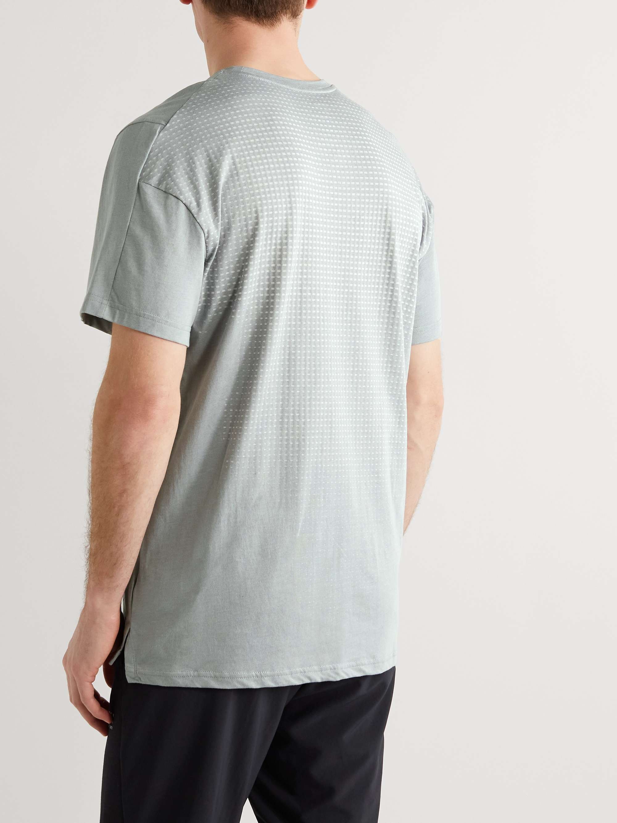 NIKE TRAINING Pro Logo-Print Dri-Fit Burnout Cotton-Blend T-Shirt