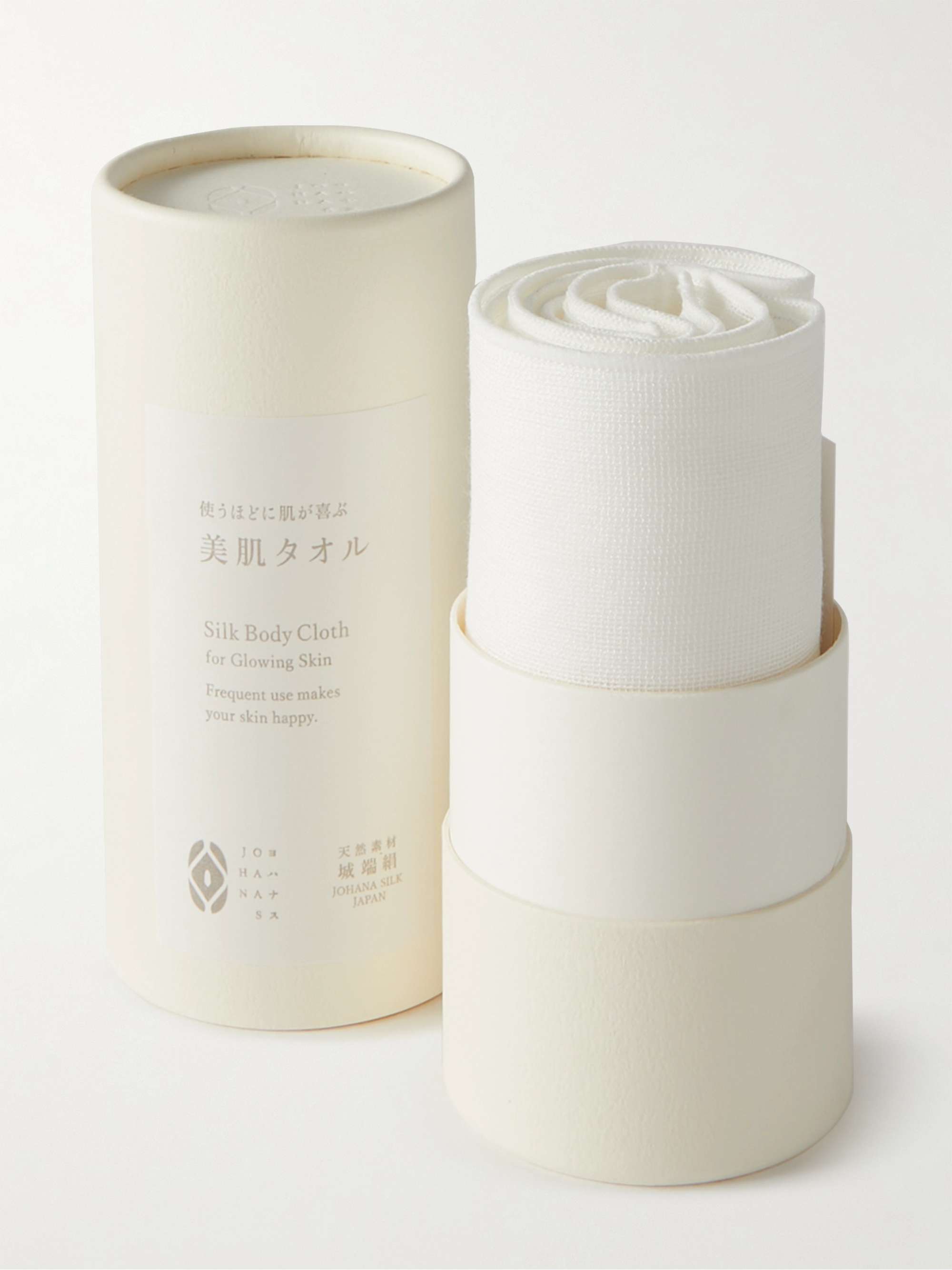 JAPAN BEST Set of Two Silk Face Towels
