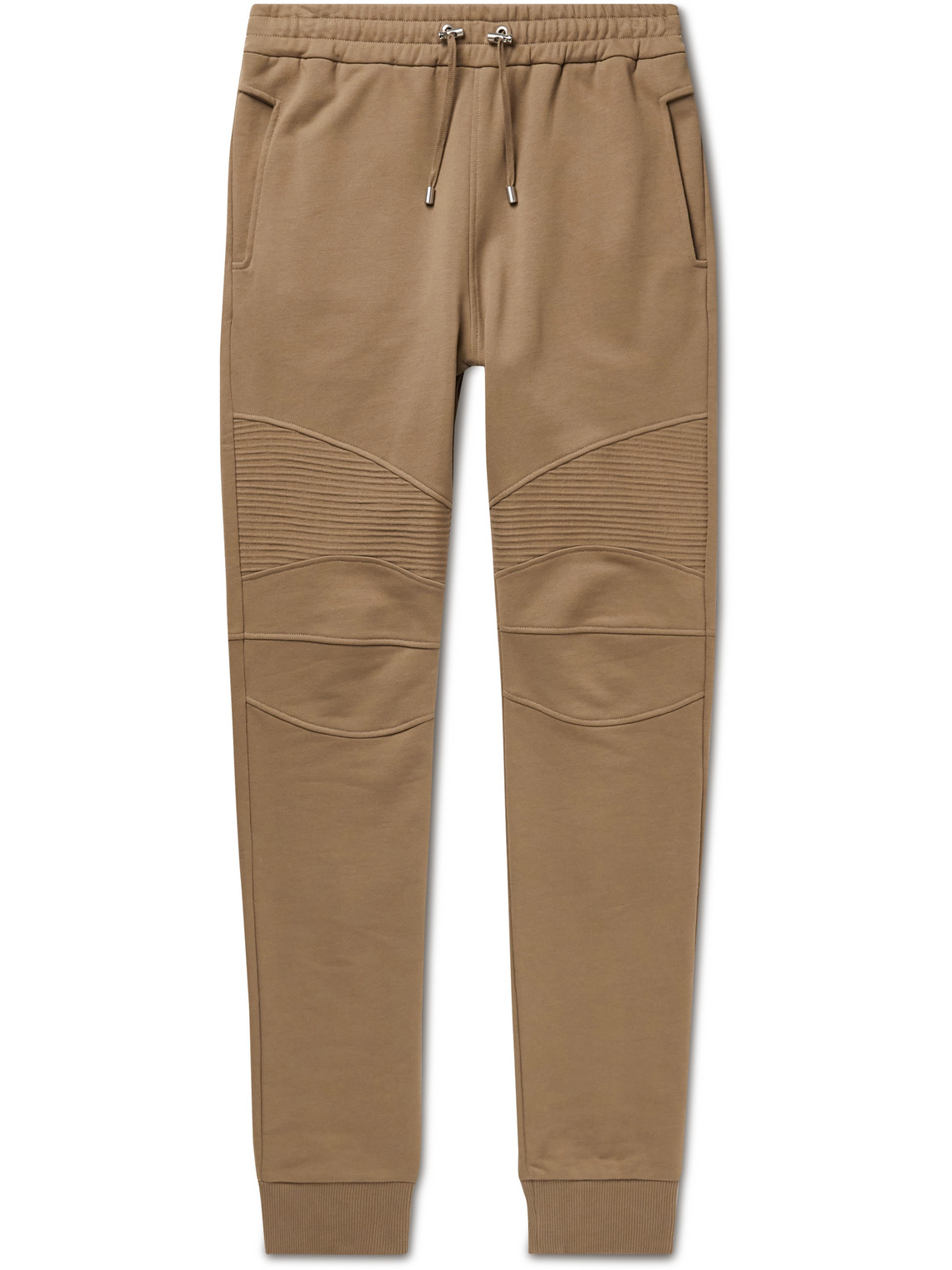 Skinny-Fit Logo-Flocked Cotton-Jersey Sweatpants