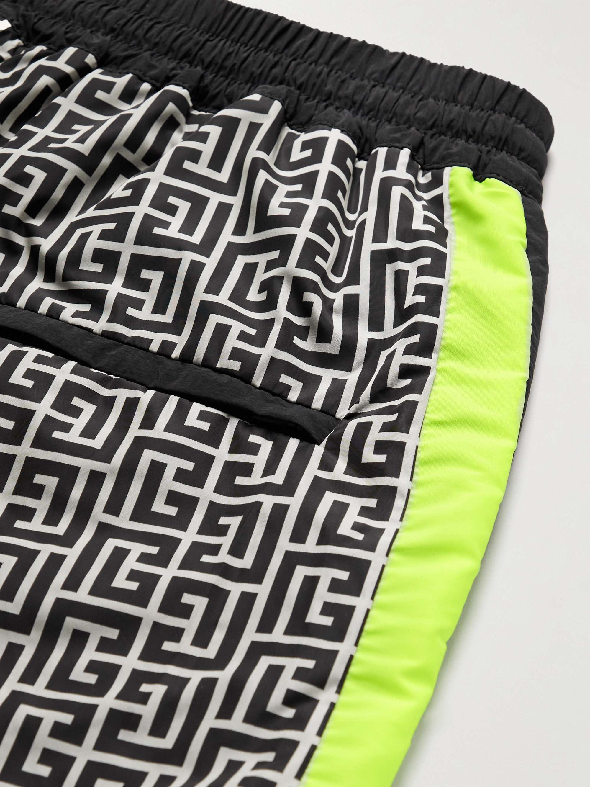 BALMAIN + Rossignol Slim-Fit Tapered Panelled Logo-Print Nylon Track Pants
