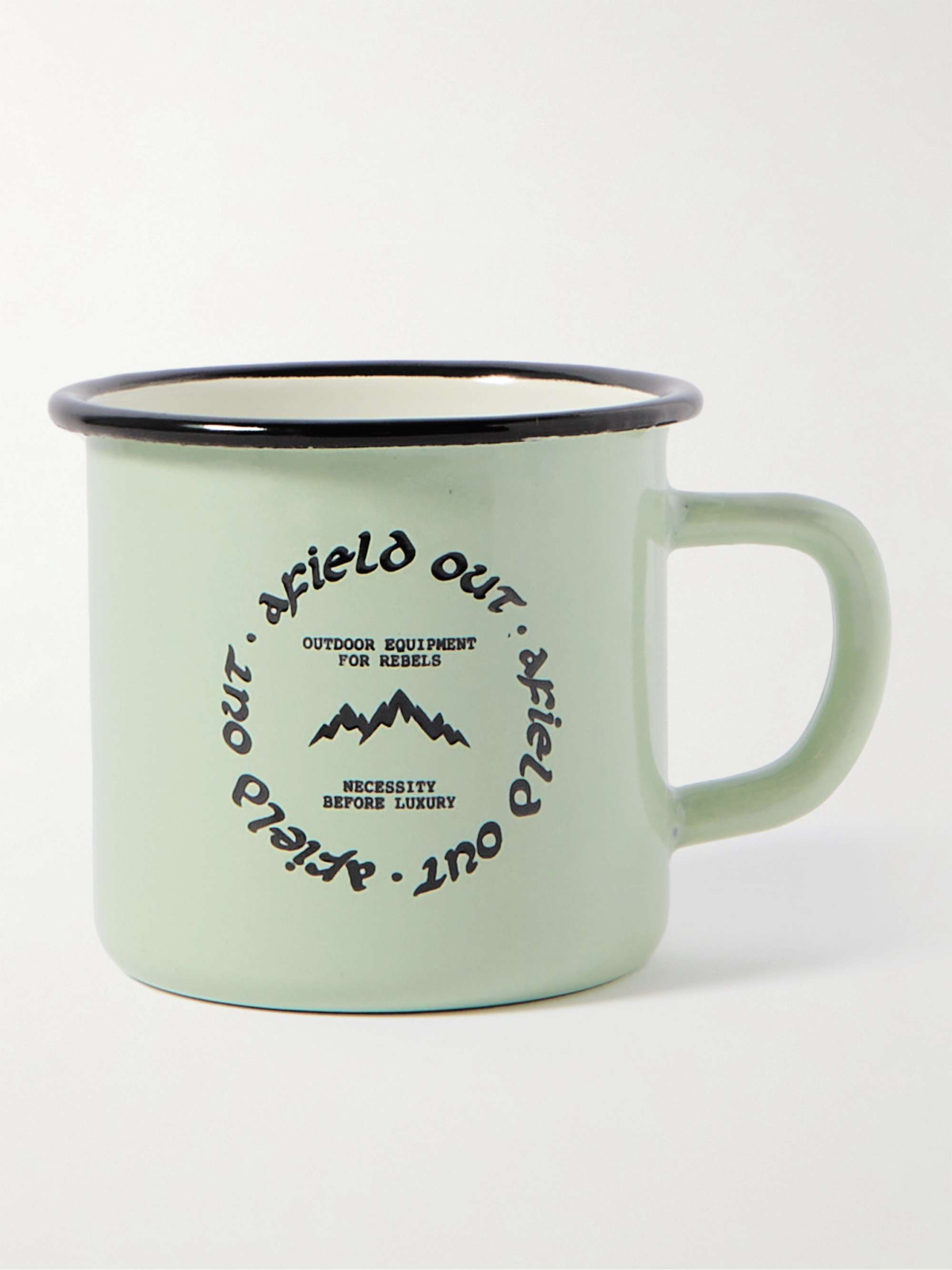 AFIELD OUT Canyon Logo-Print Enamelware Mug