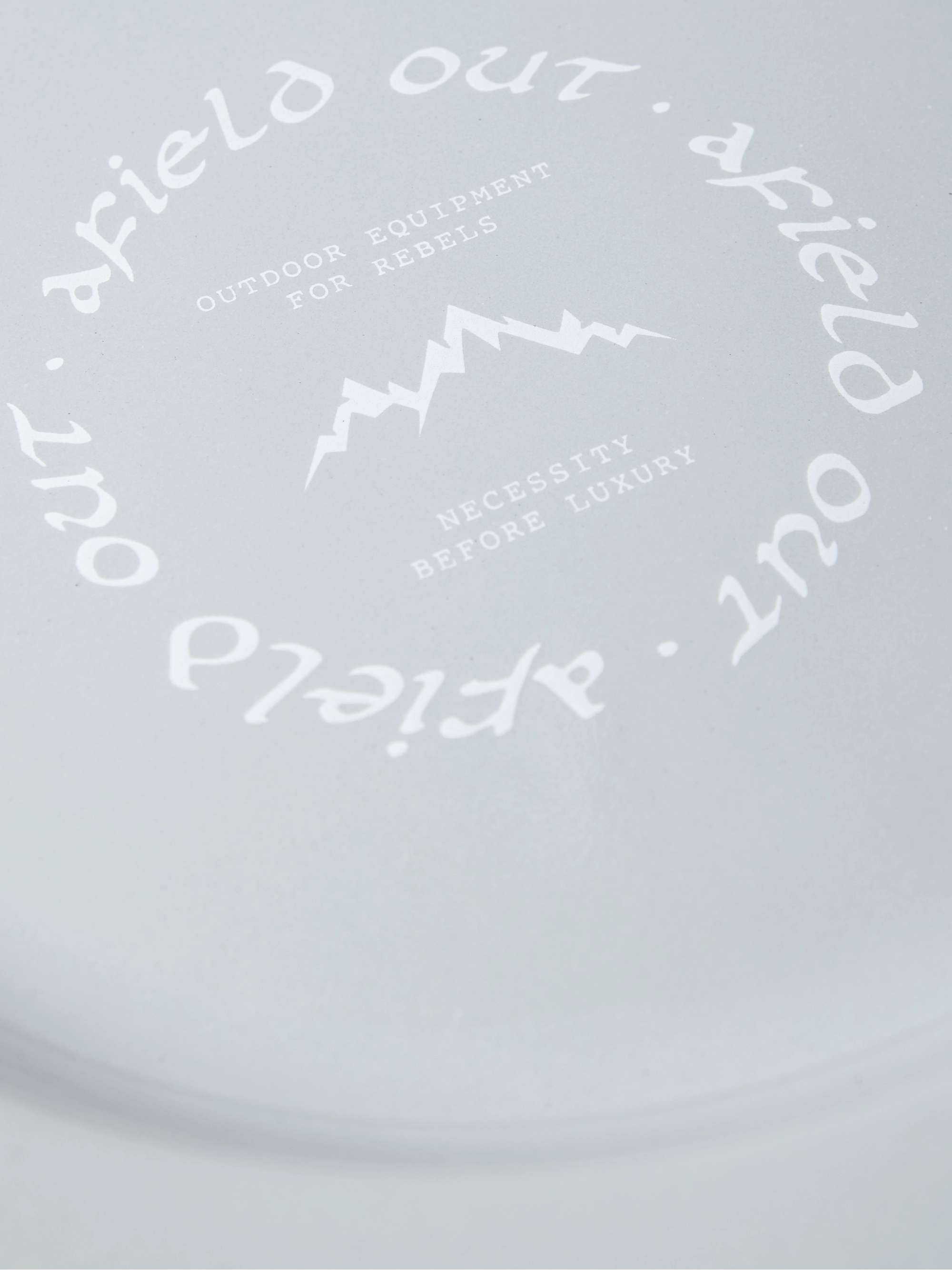 AFIELD OUT Canyon Logo-Print Enamel Plate