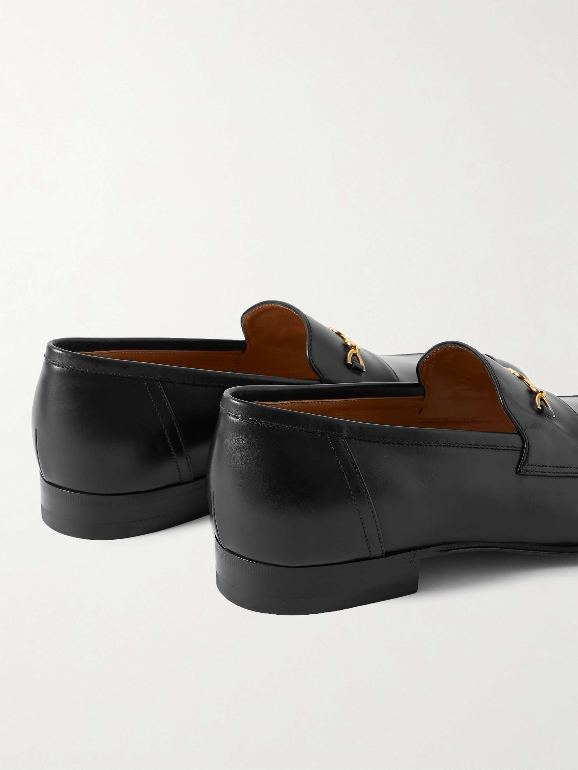 GUCCI Ed Horsebit Leather Loafers