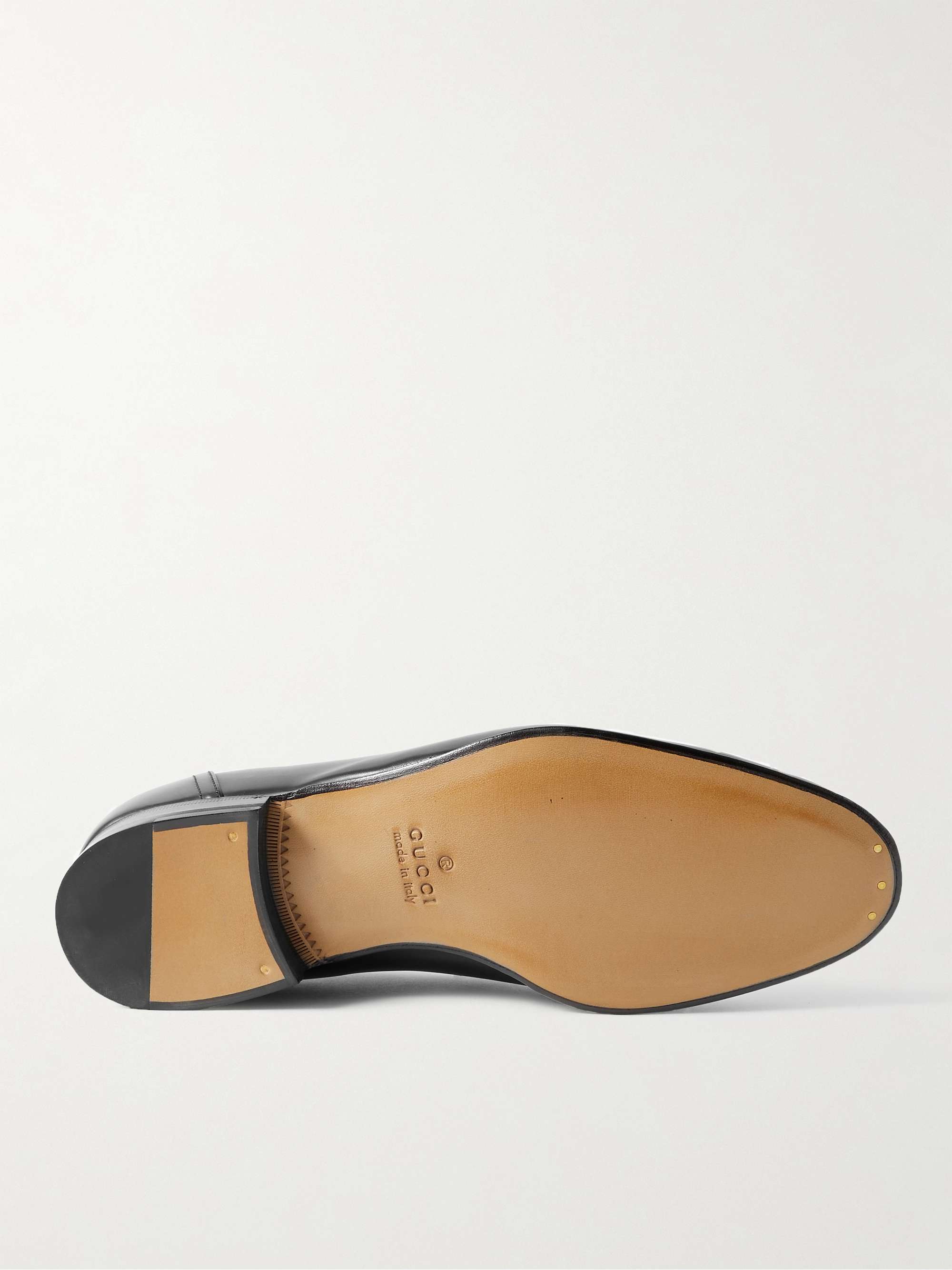 Black Ed Horsebit Leather Loafers | GUCCI | MR PORTER