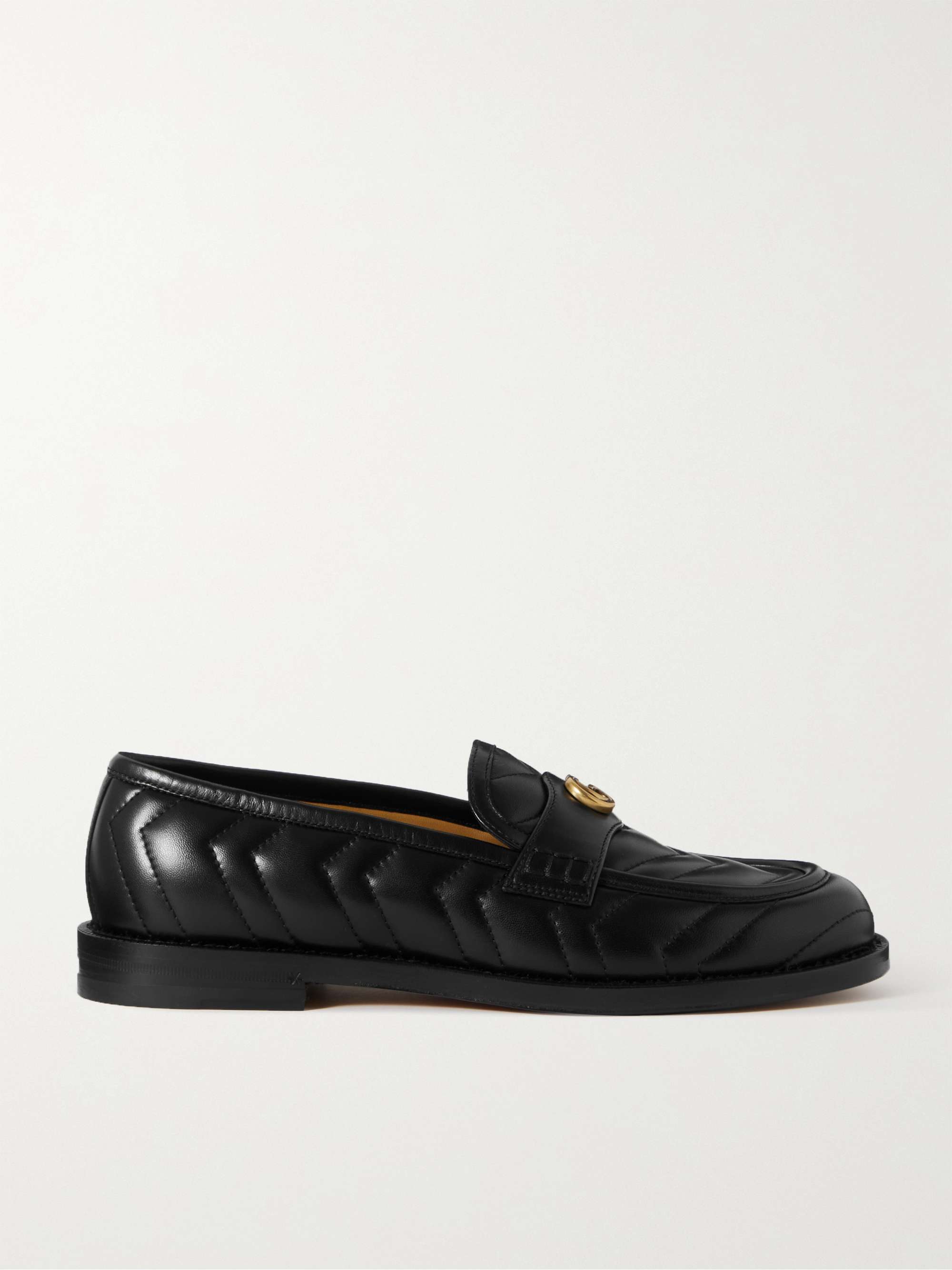GUCCI Marmont Logo-Detailed Quilted Leather Loafers
