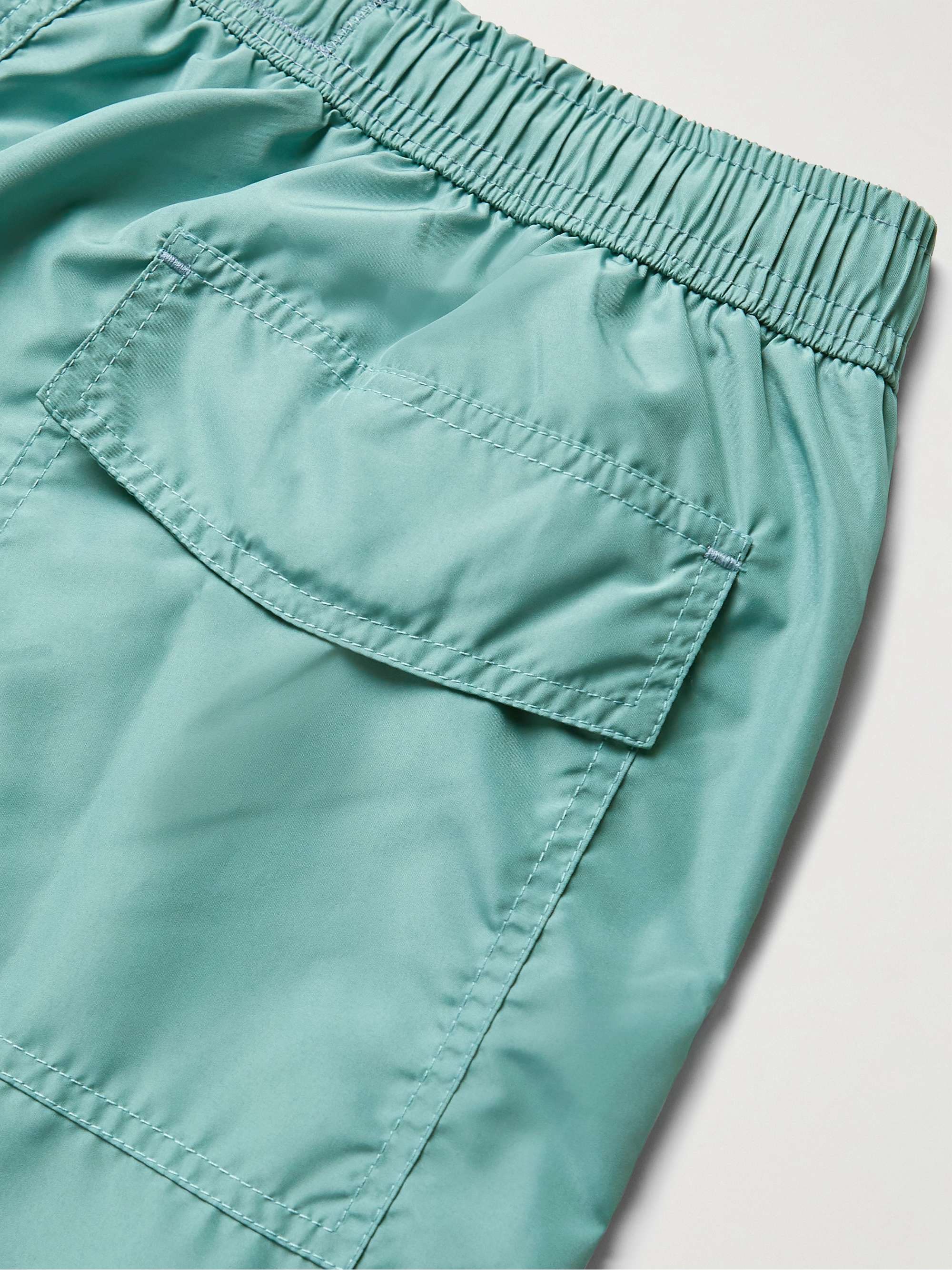 ZEGNA Essential Mid-Length Logo-Embroidered Swim Shorts