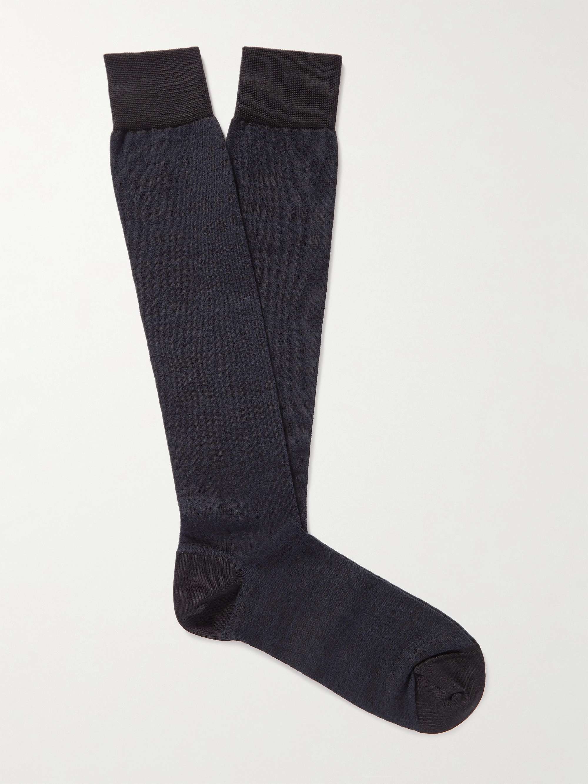 ZEGNA Cotton-Blend Mid-Calf Socks