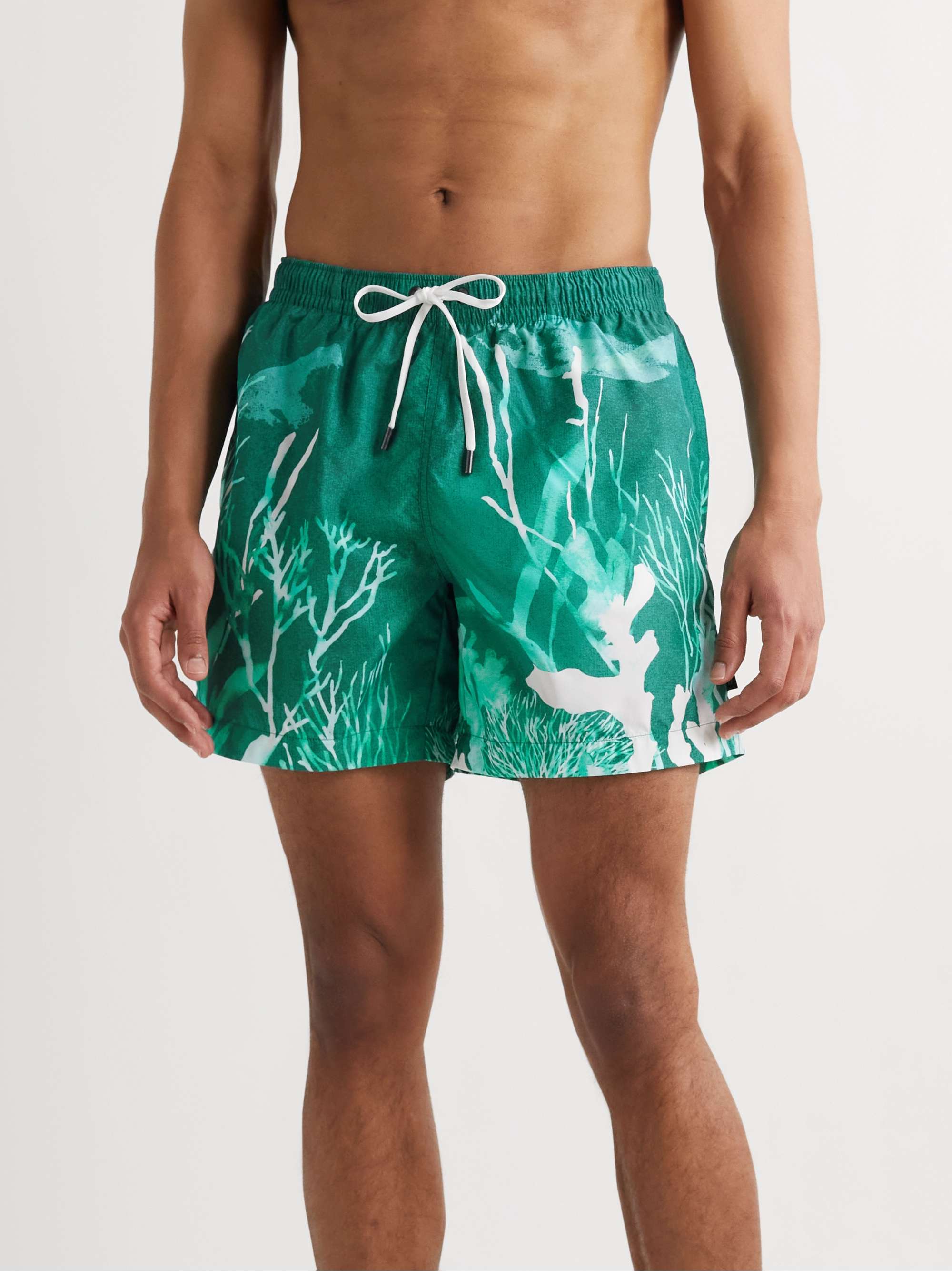 ZEGNA Mid-Length Printed Swim Shorts