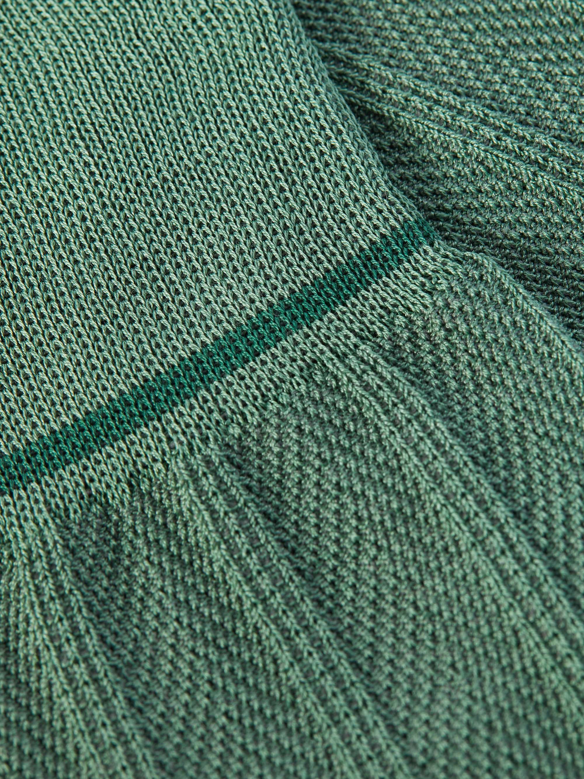 ZEGNA Jacquard-Knit Cotton-Blend Socks