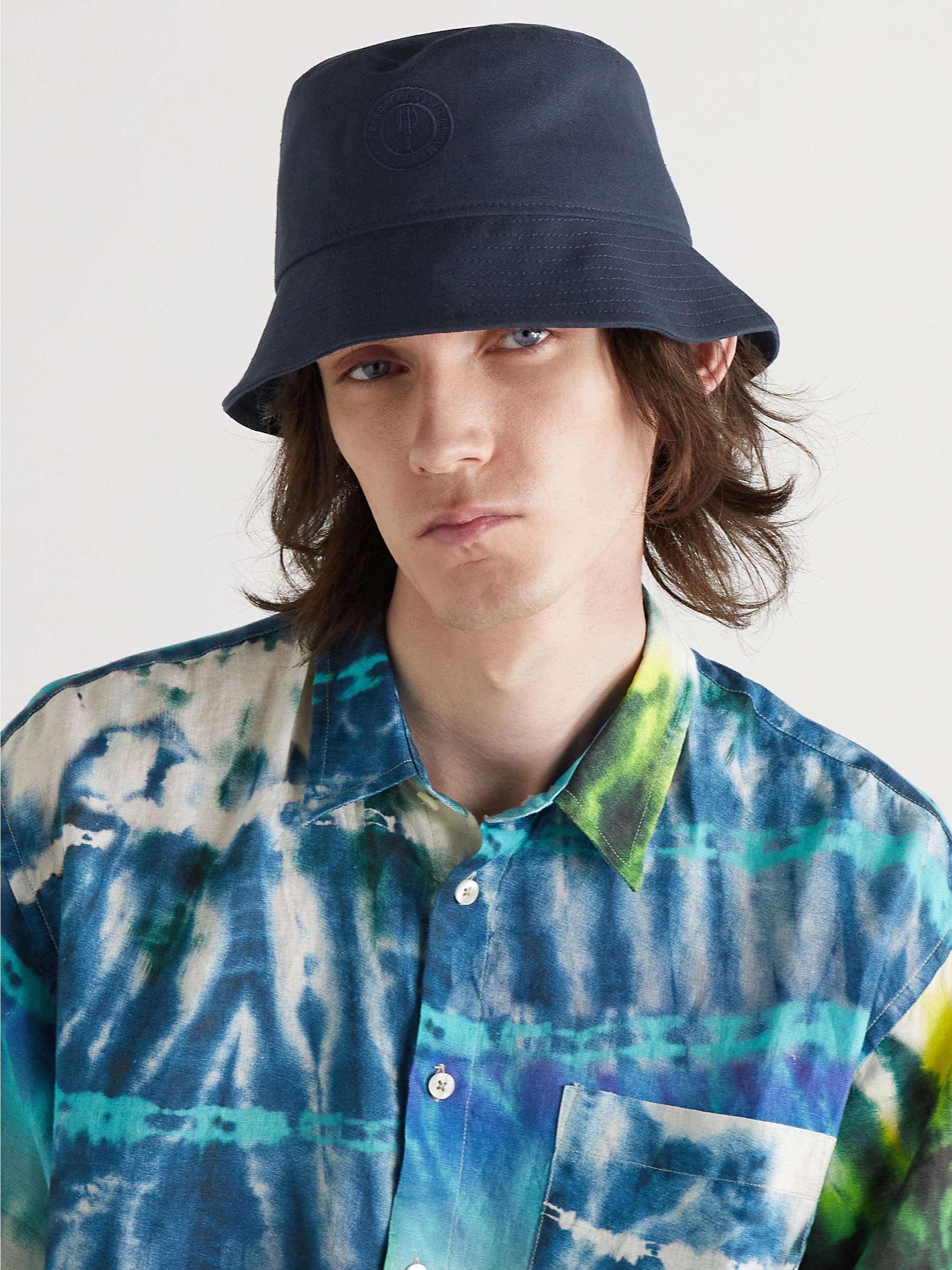 Orlebar Brown Club Tropicana Blantyre Floral-print Canvas Bucket Hat in Blue Womens Mens Accessories Mens Hats 