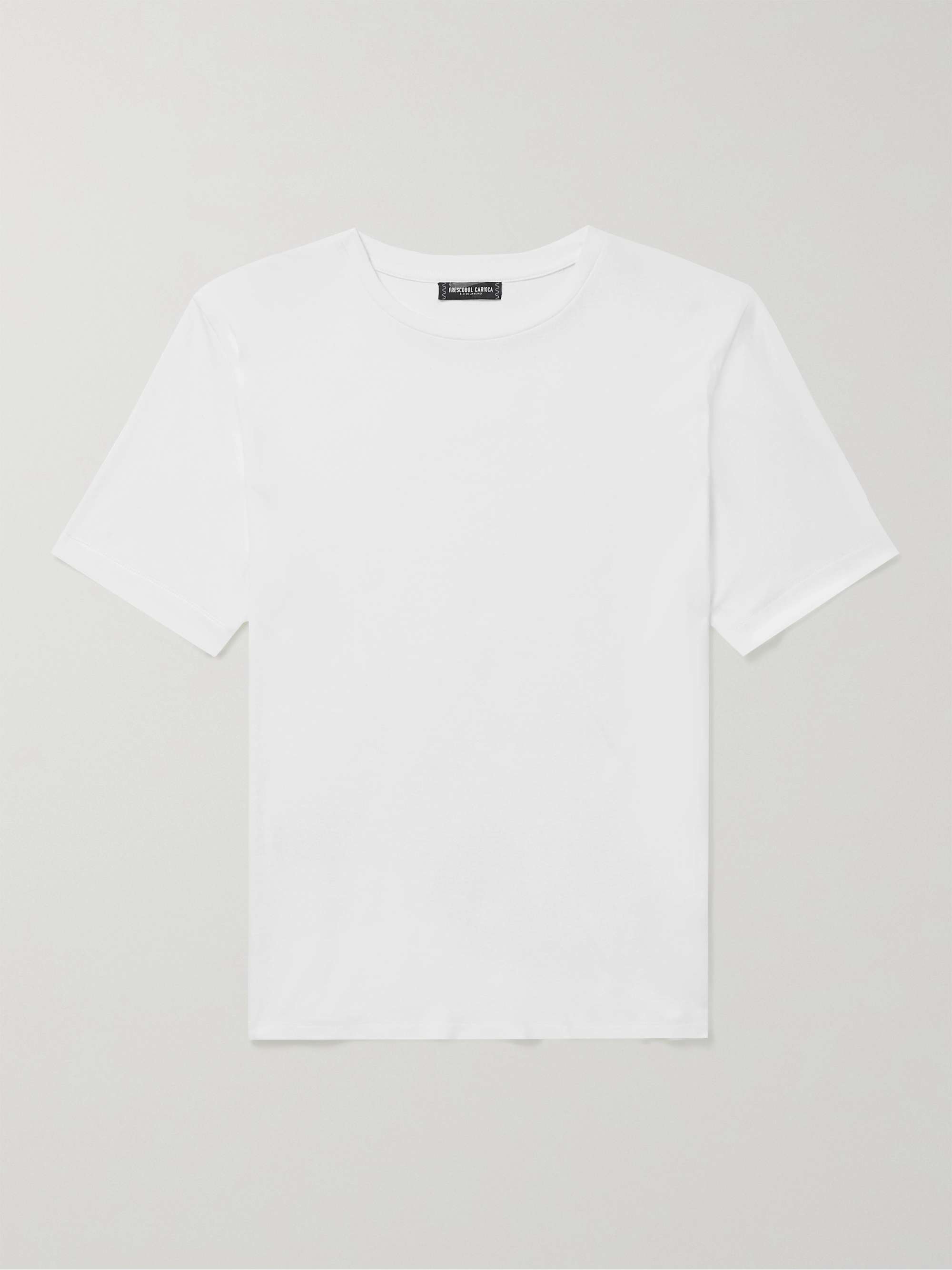 FRESCOBOL CARIOCA Dinis Lyocell, Cotton and Linen-Blend Jersey T-Shirt
