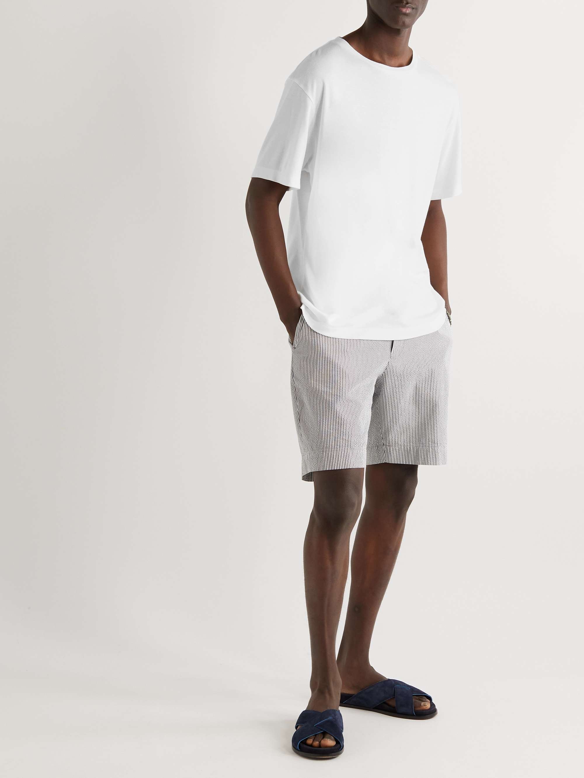 FRESCOBOL CARIOCA Dinis Lyocell, Cotton and Linen-Blend Jersey T-Shirt