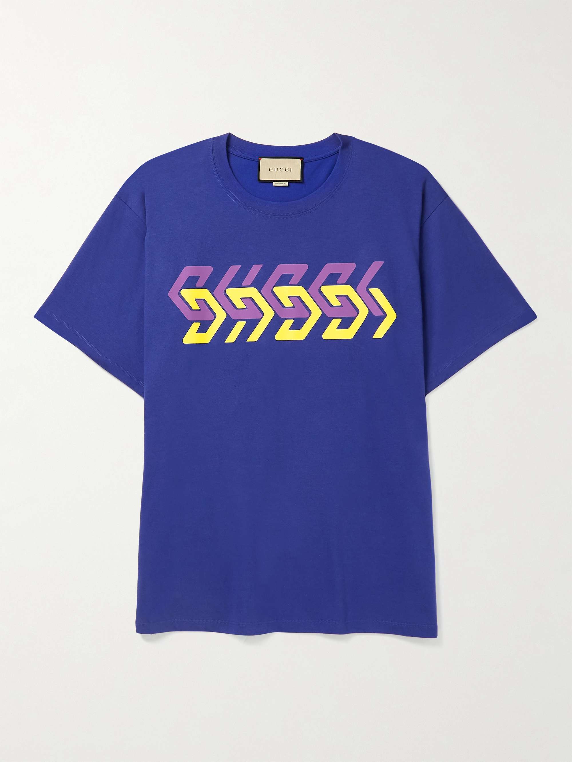 GUCCI Logo-Print Cotton-Jersey T-Shirt