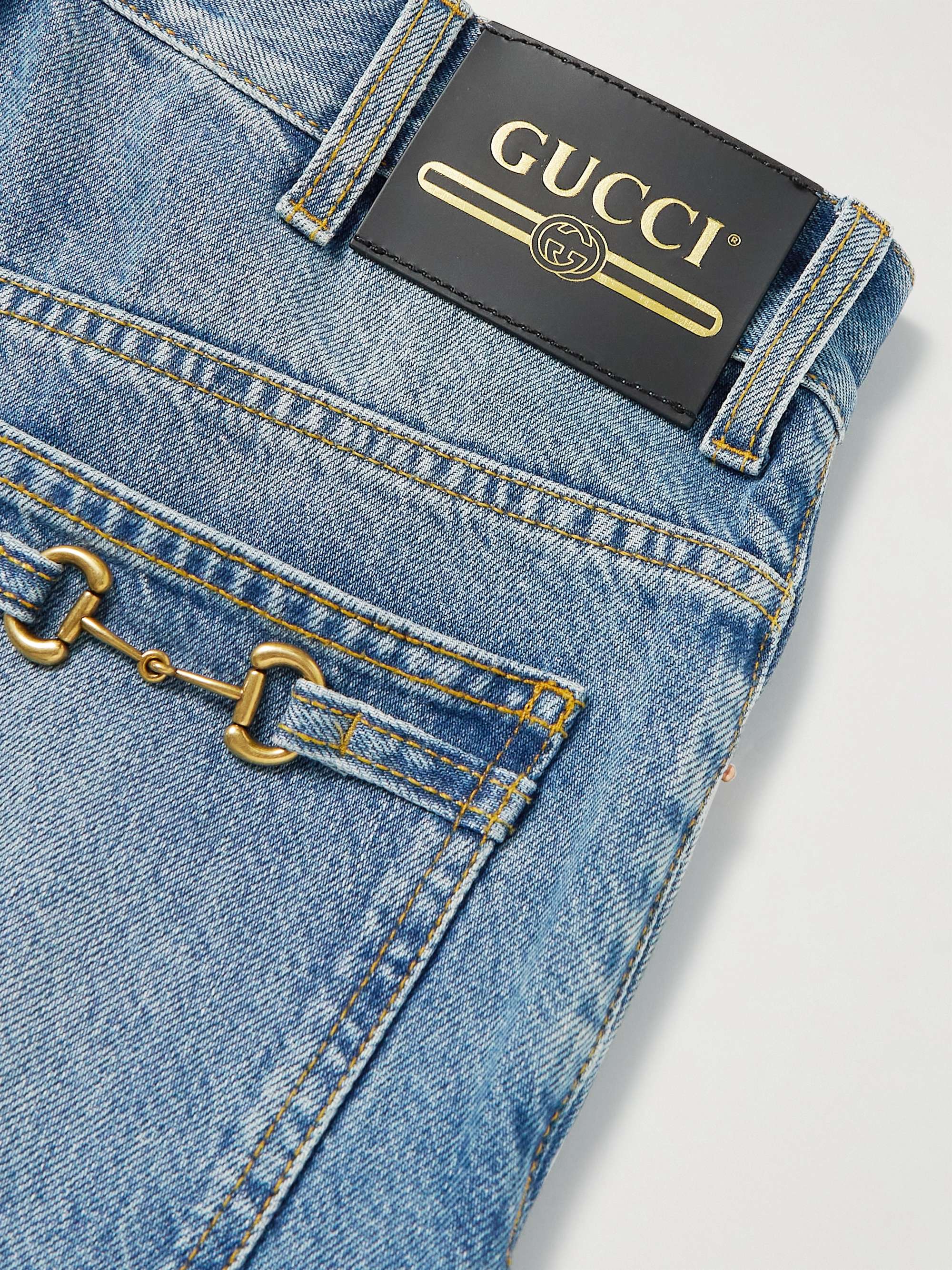 GUCCI Straight-Leg Horsebit-Detailed Jeans