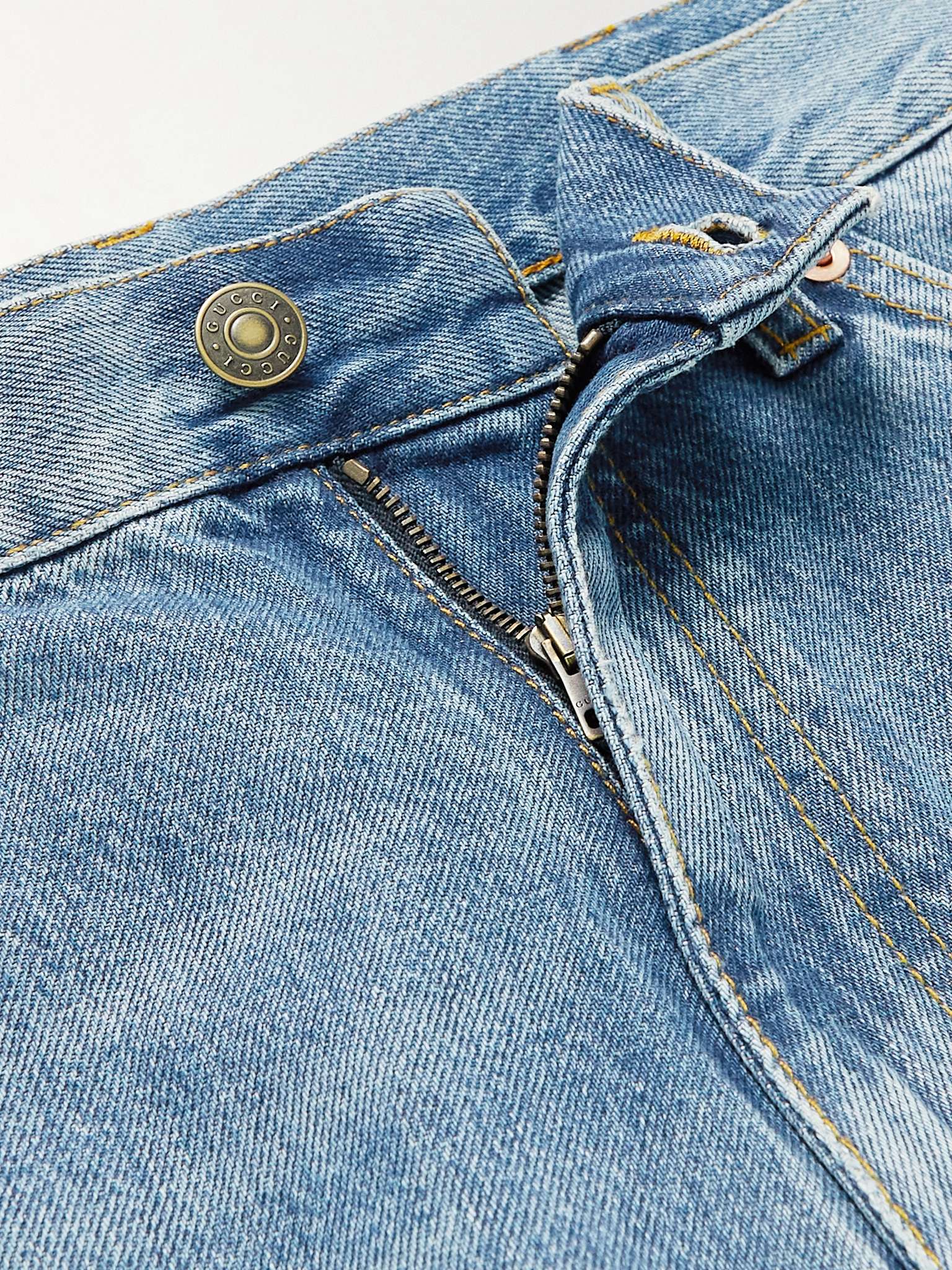 Blue Straight-Leg Horsebit-Detailed Jeans | GUCCI | MR PORTER