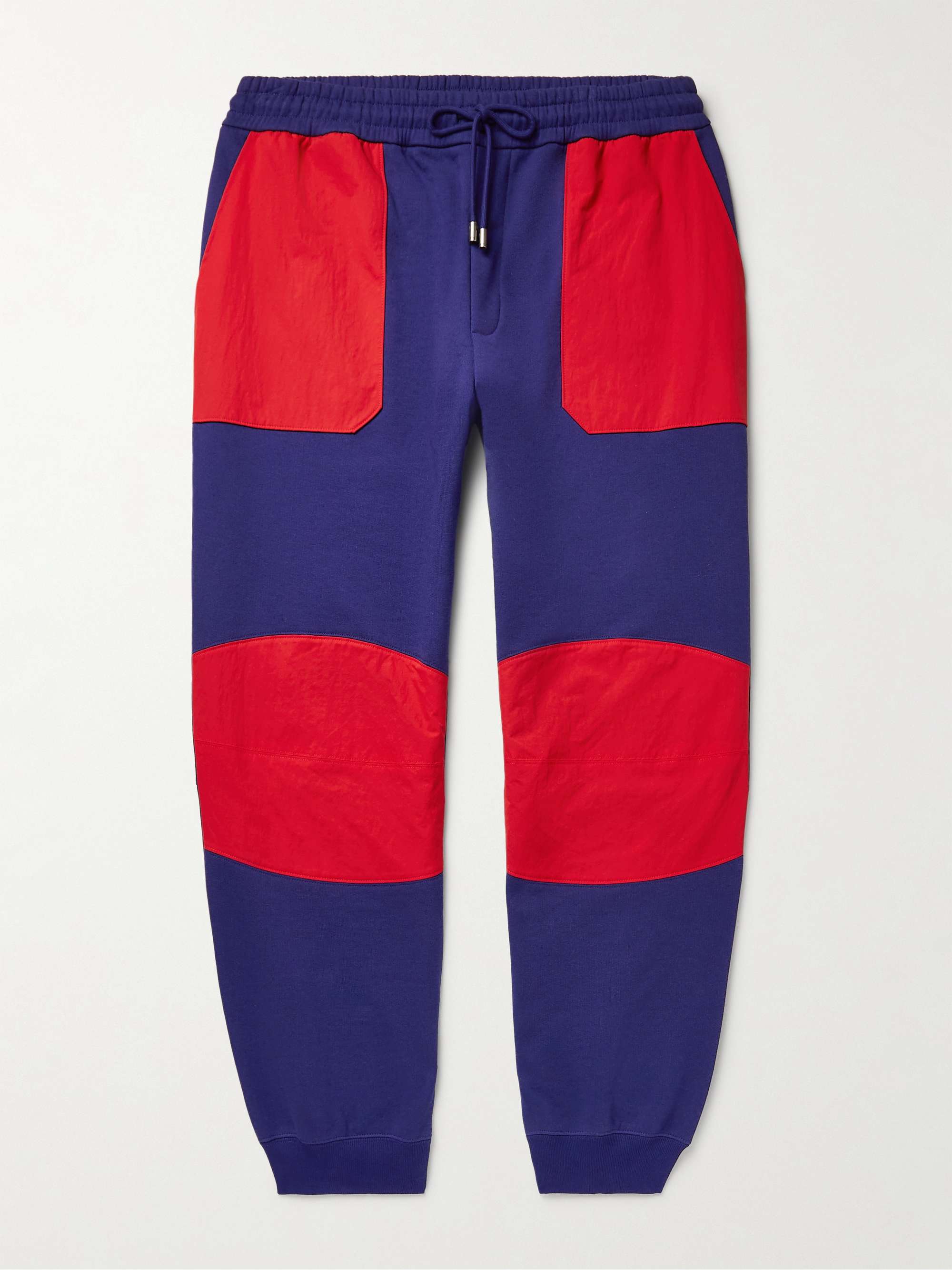 GUCCI + The North Face Tapered Colour-Block Cotton-Jersey Sweatpants
