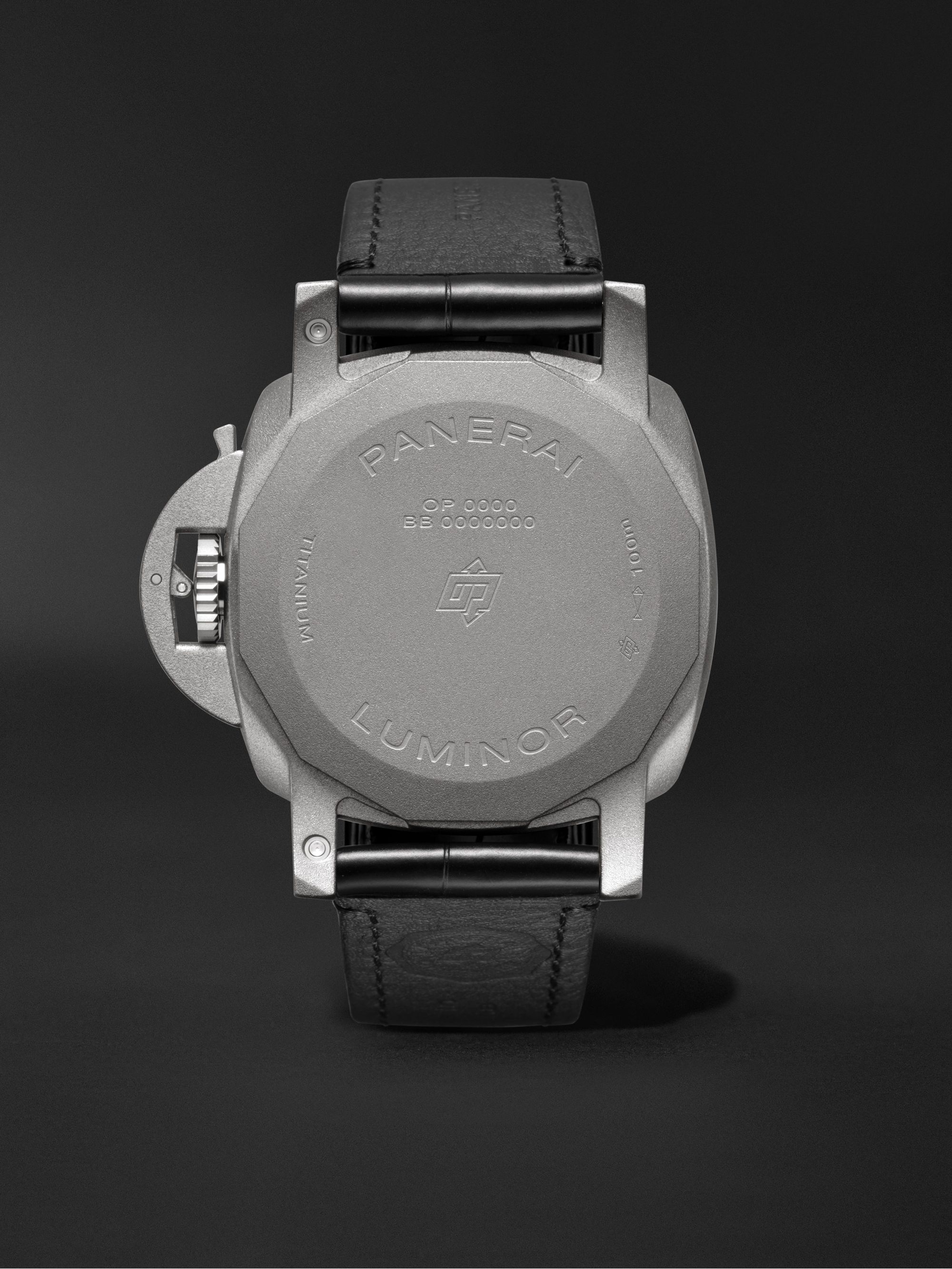 PANERAI Luminor GMT Automatic 42mm Titanium and Alligator Watch, Ref. No. PAM01279
