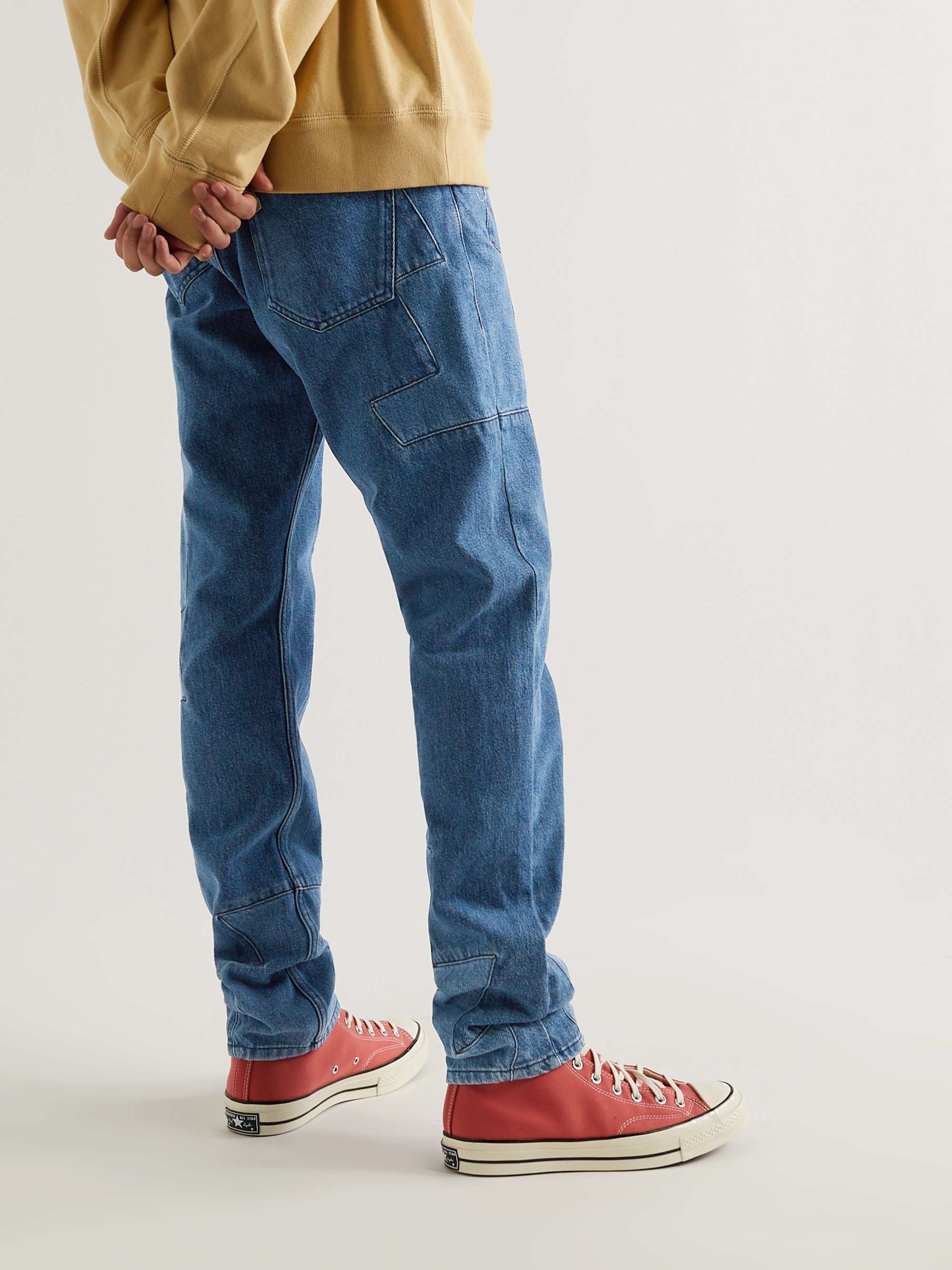 ISABEL MARANT Jeilan Straight-Leg Patchwork Jeans