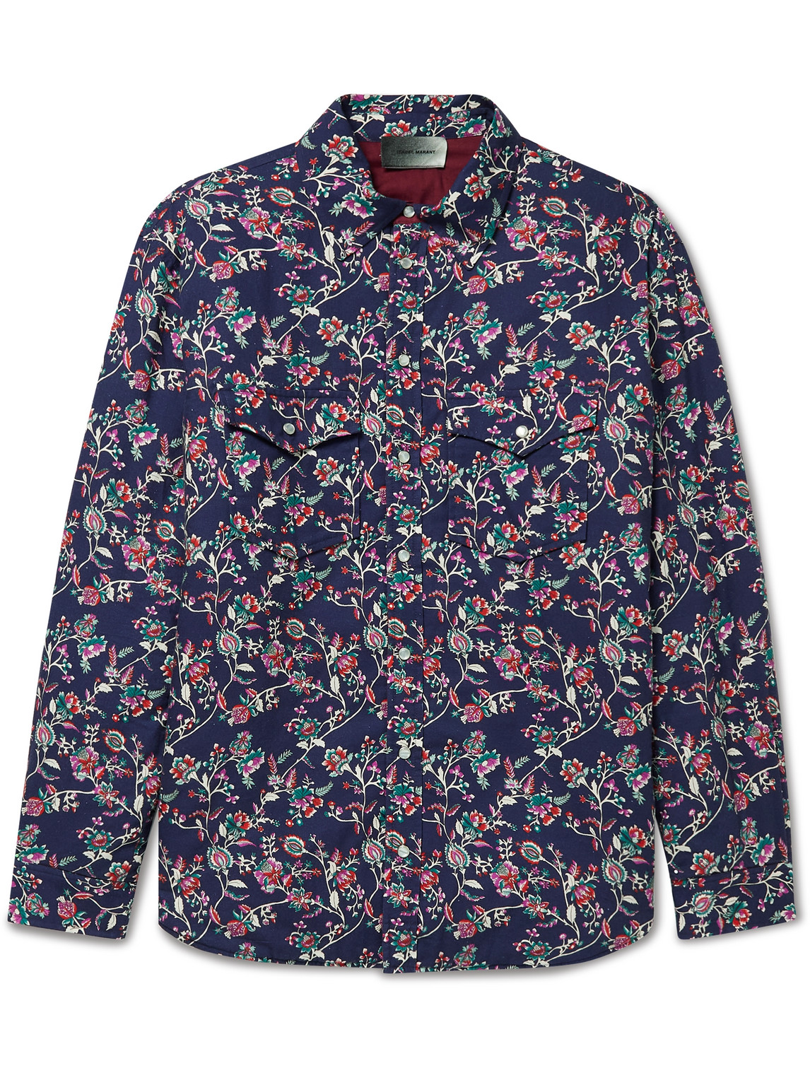 Isabel Marant Valdy Reversible Floral-print Padded Cotton Overshirt In ...