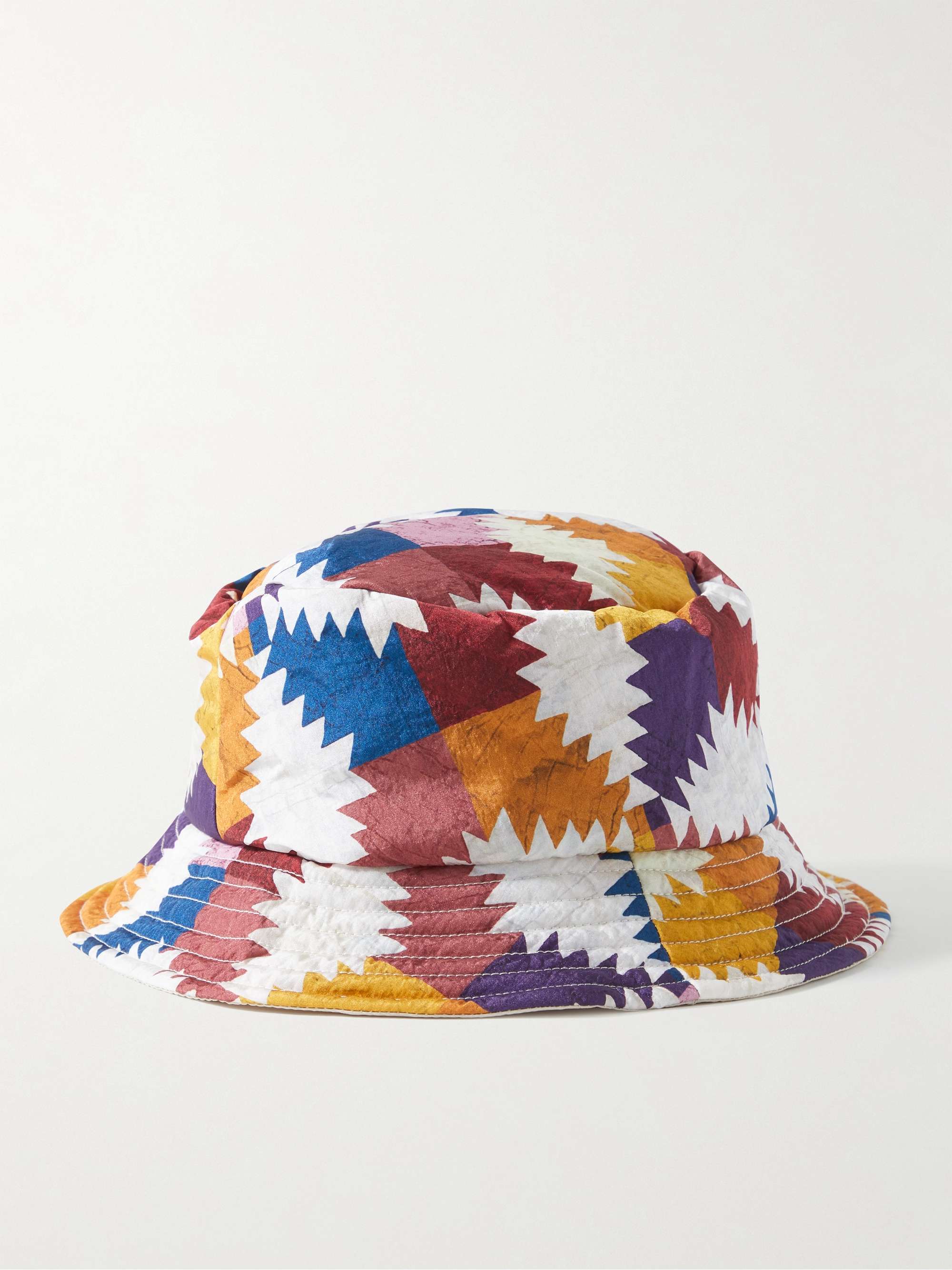 Purple Grow Up Logo-Appliquéd Printed Fleece Bucket Hat | MCQ | MR 