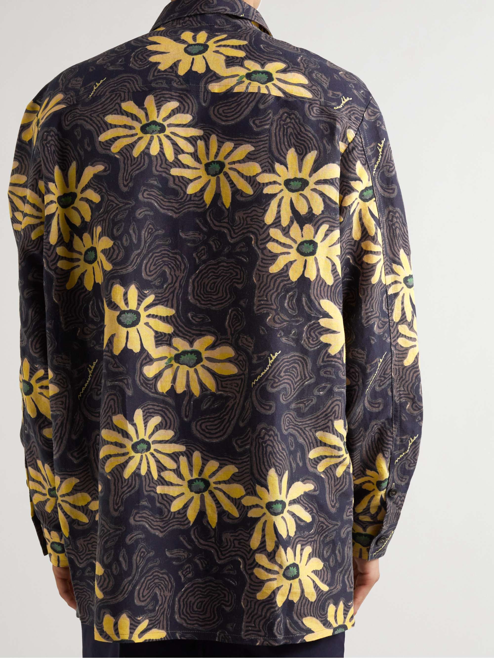 NANUSHKA Zander Printed Linen-Blend Shirt