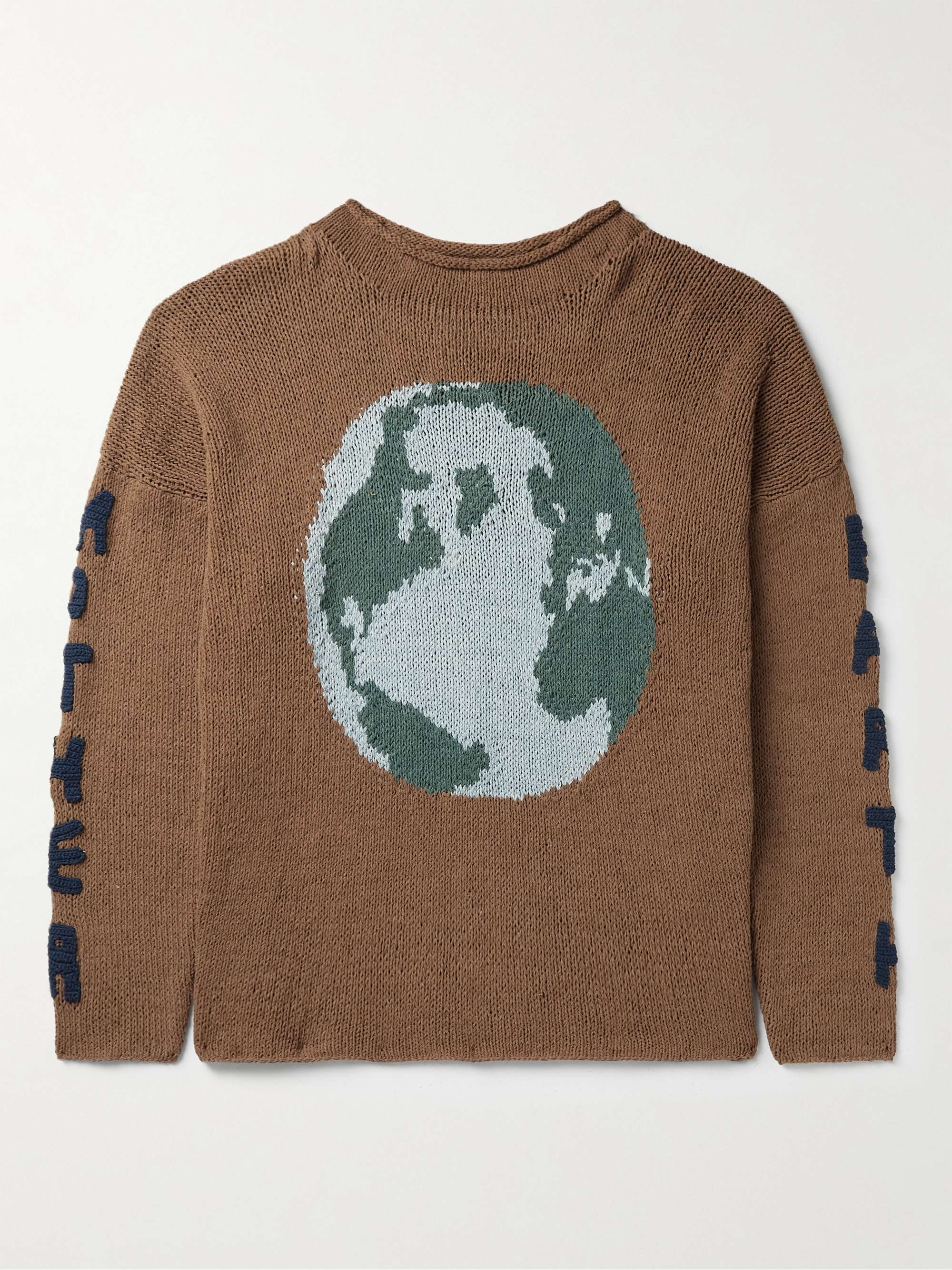 STORY MFG. Twinsun Embellished Organic Cotton Sweater