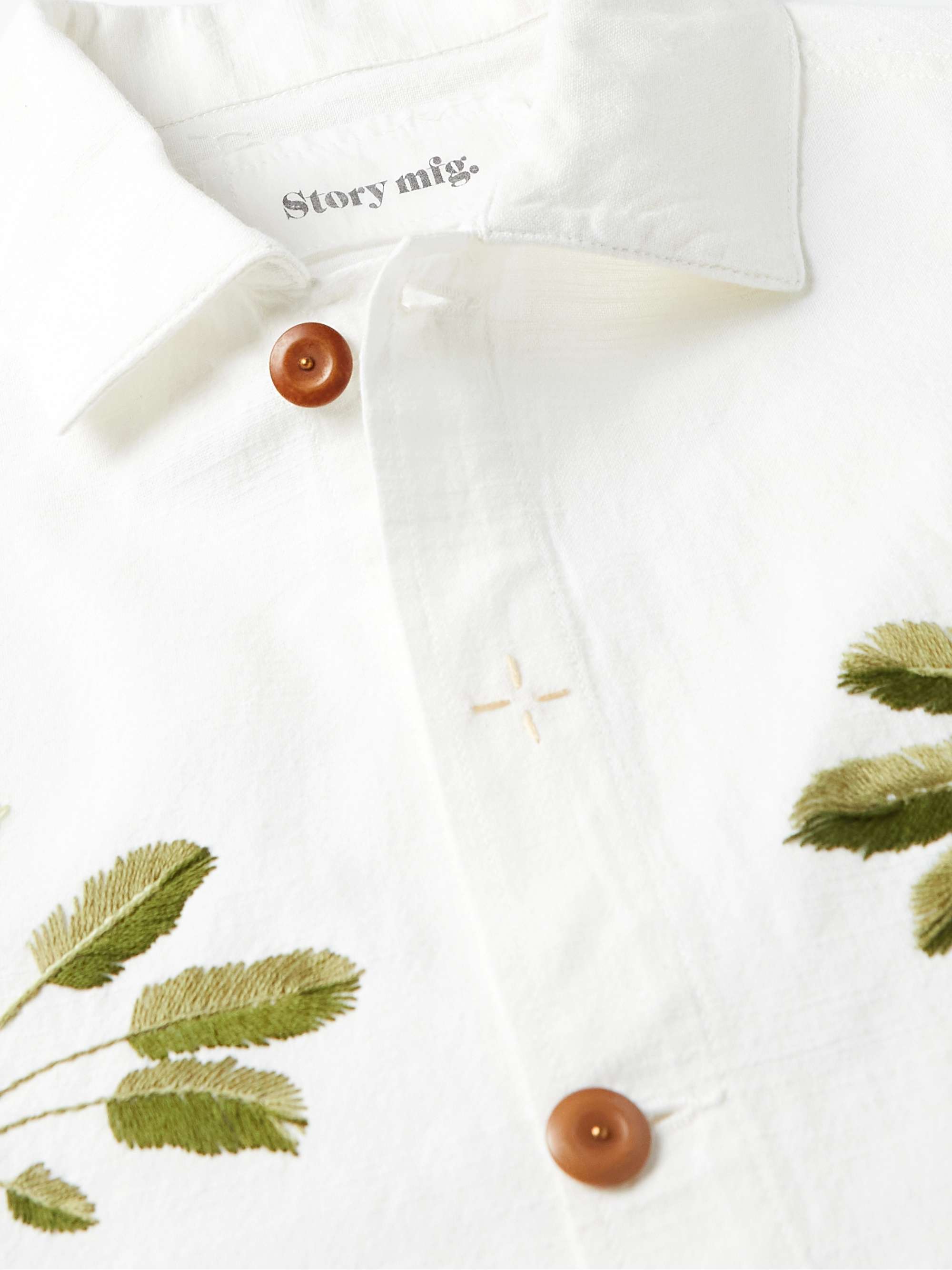 STORY MFG. Short on Time Embroidered Organic Cotton Chore Jacket