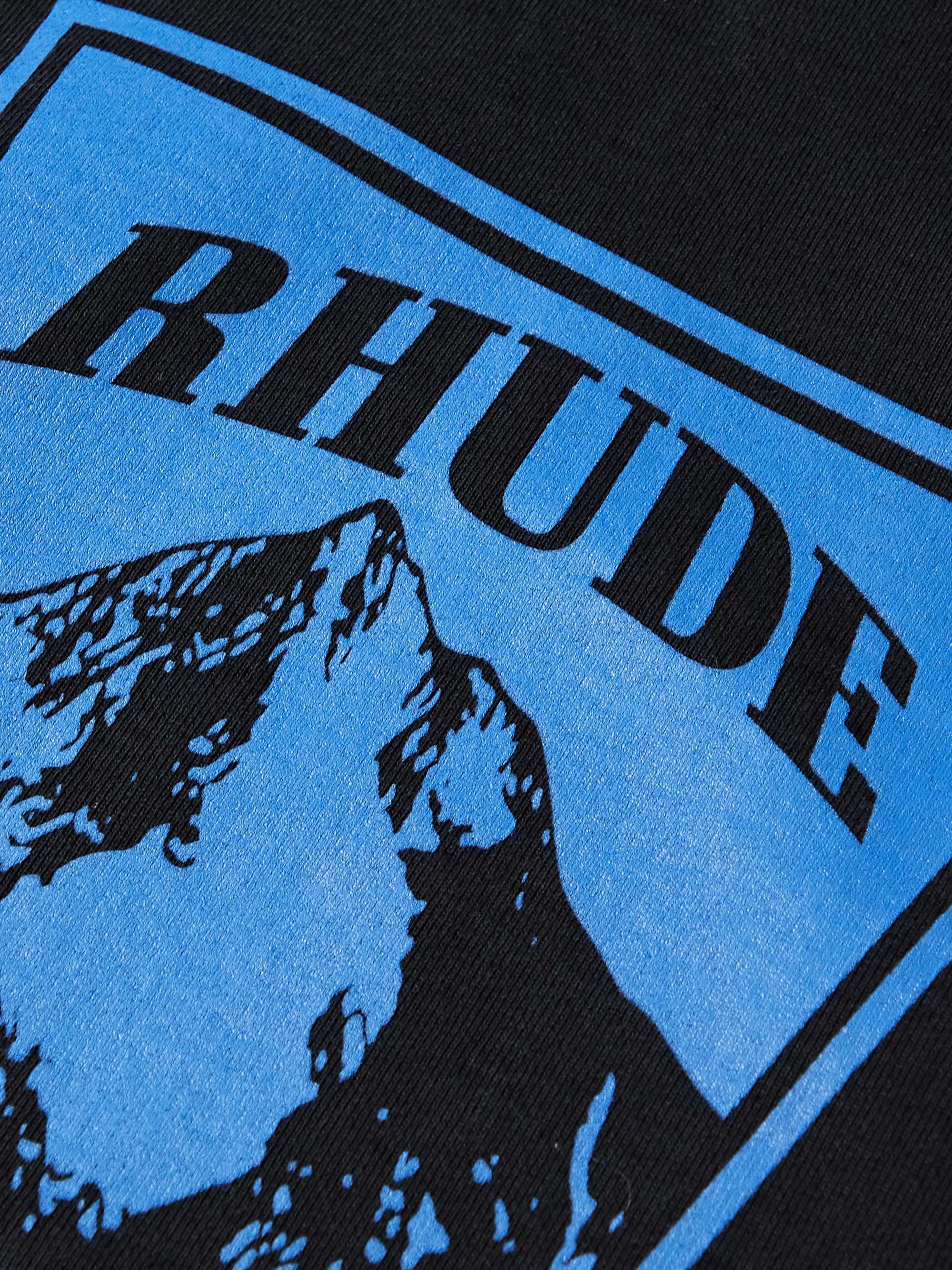 RHUDE Printed Cotton-Jersey Hoodie