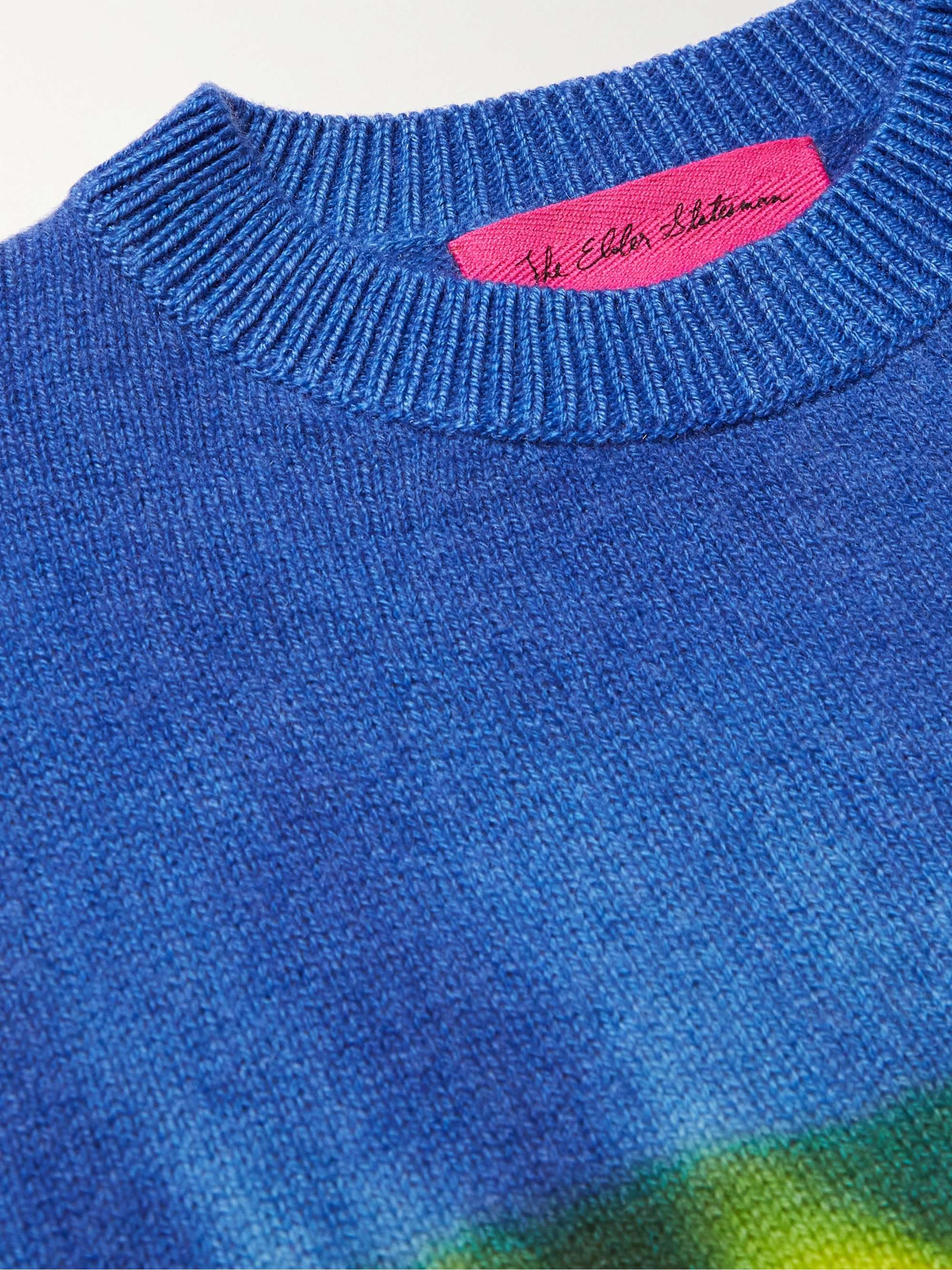 THE ELDER STATESMAN Tie-Dyed Cashmere Sweater