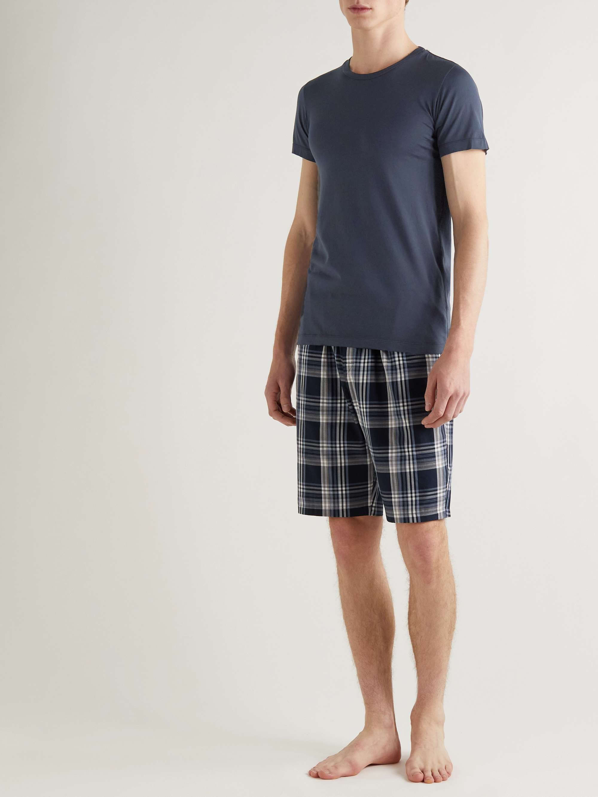 SCHIESSER Josef Slim-Fit Cotton-Jersey Pyjama T-Shirt