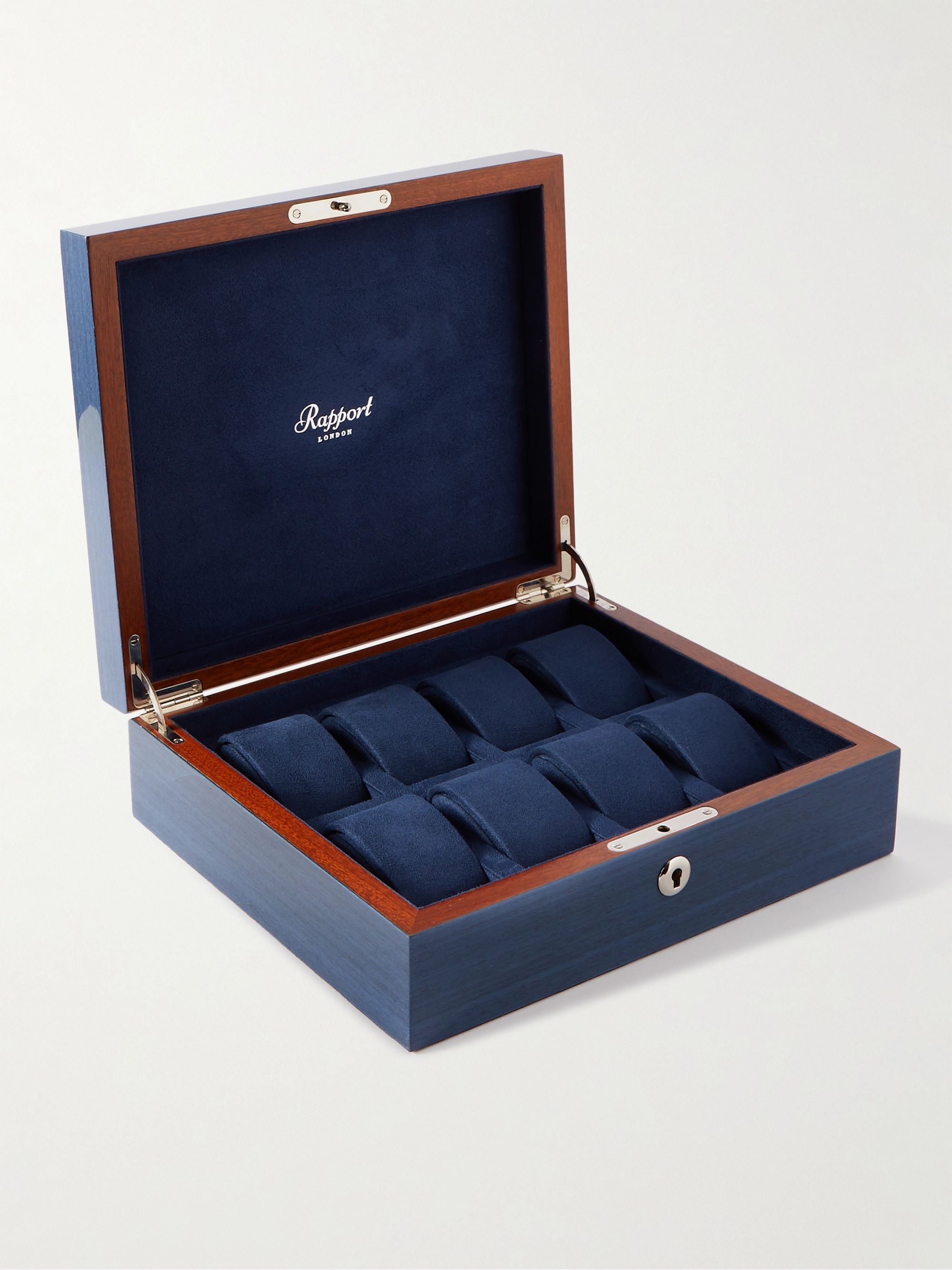 RAPPORT LONDON Heritage Lacquered Wood Eight-Watch Box