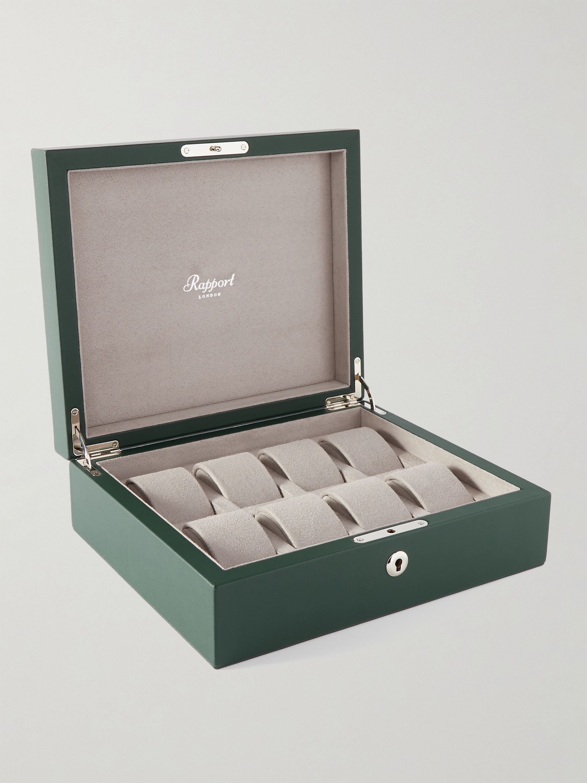 RAPPORT LONDON Vantage Leather Eight-Piece Watch Box