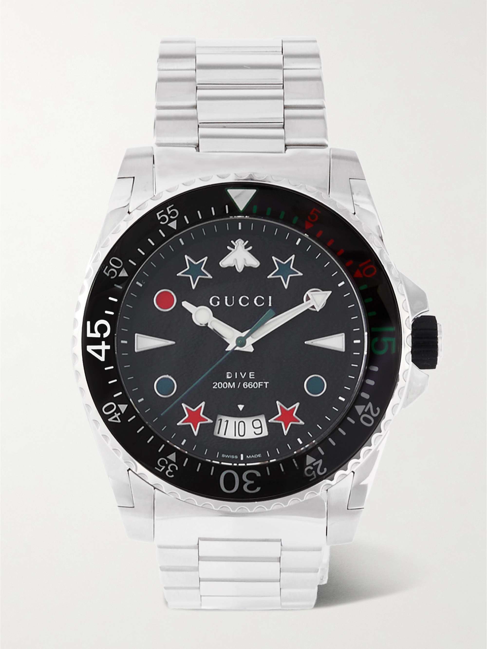 GUCCI Dive 45mm Stainless Steel Watch