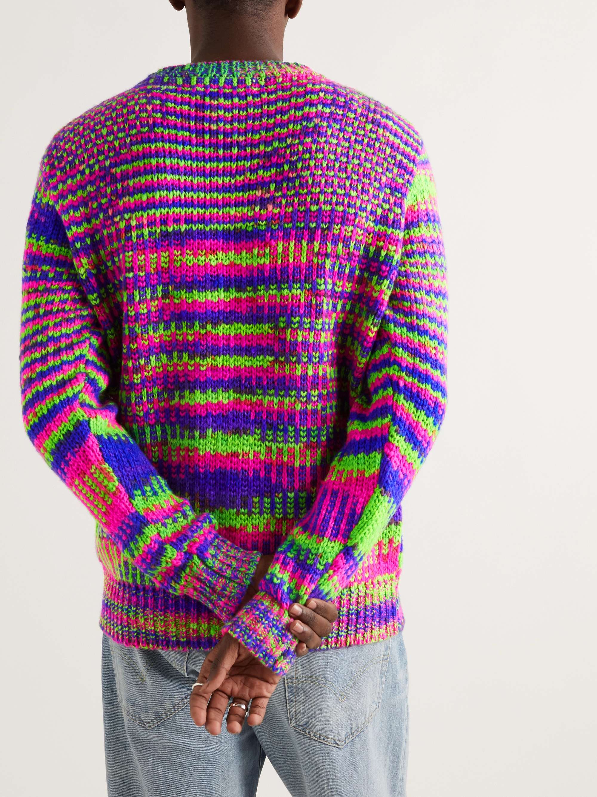 THE ELDER STATESMAN Paradise Ribbed Cashmere Sweater