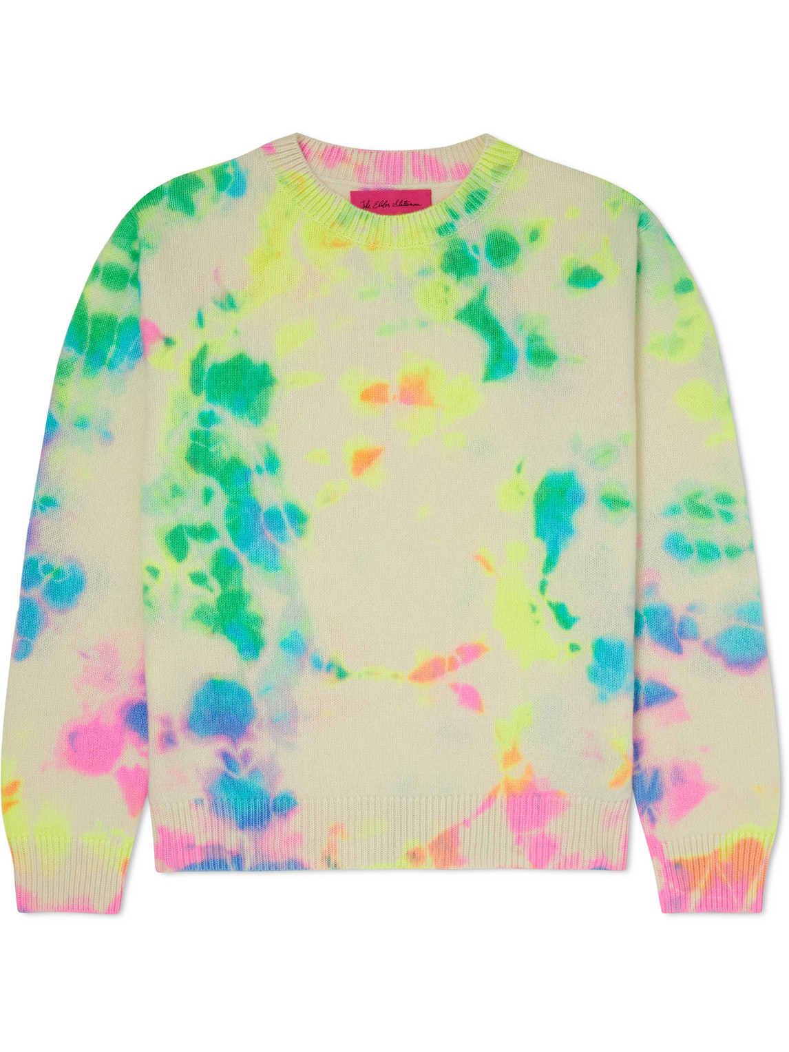 The Elder Statesman Tie-dyed Cashmere Sweater In Multi