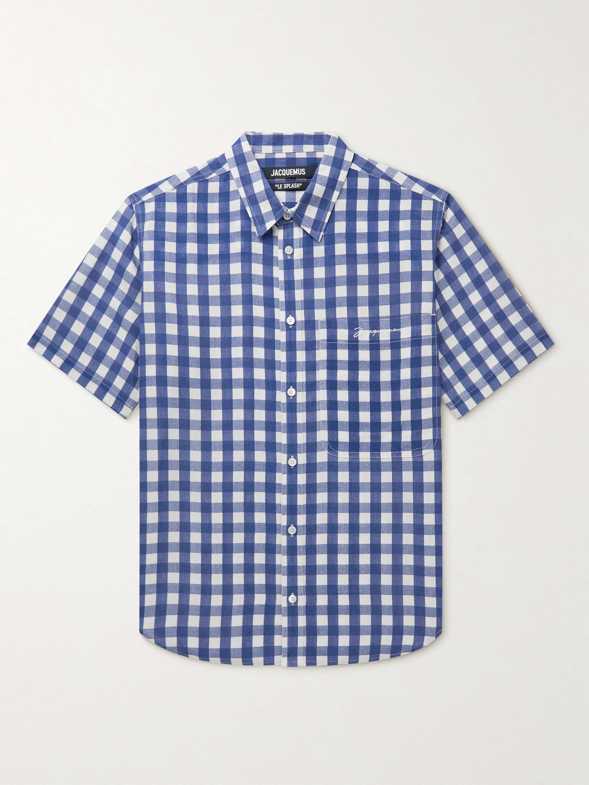 JACQUEMUS Melo Gingham Voile Shirt
