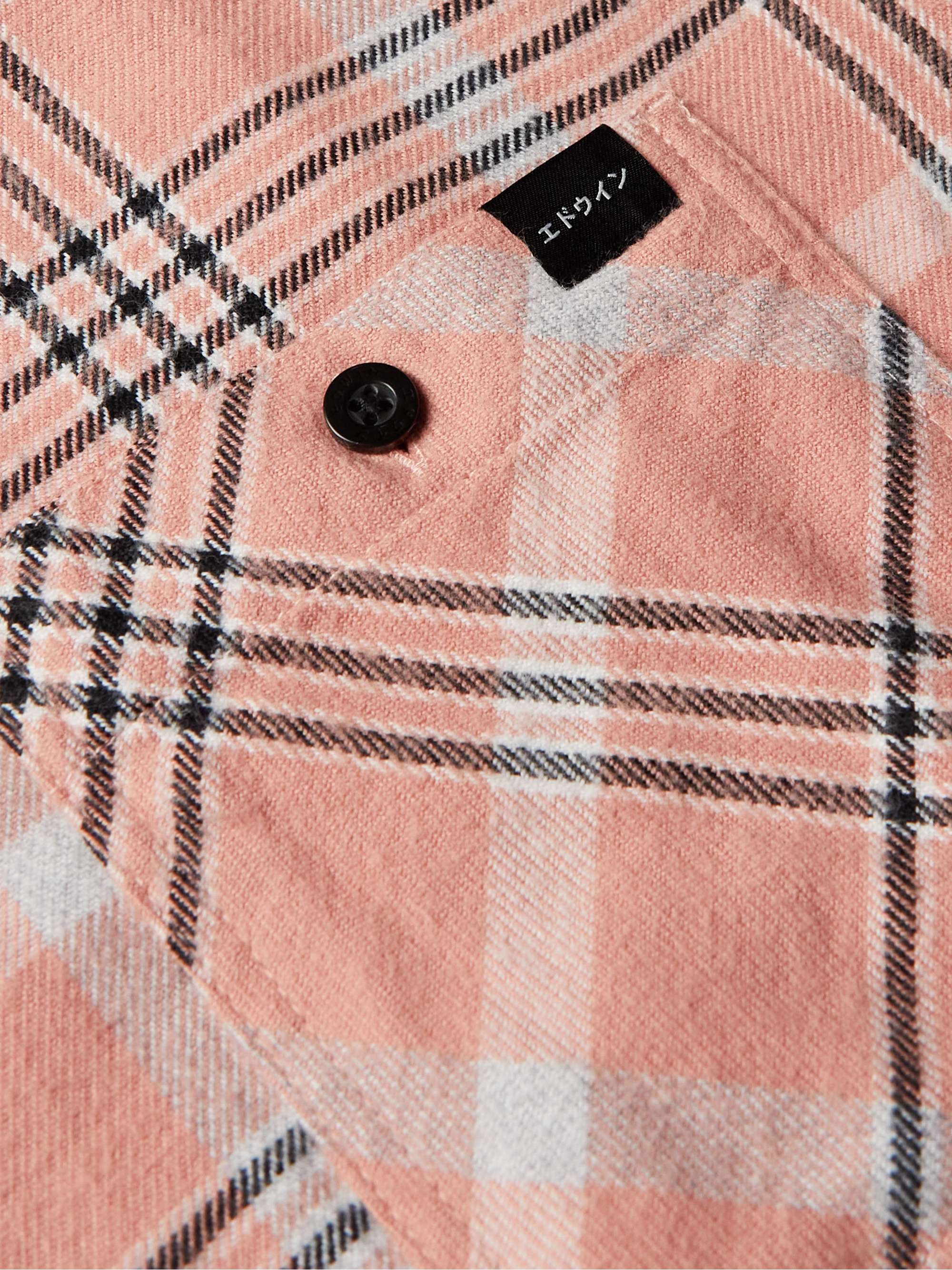 EDWIN Checked Cotton-Flannel Shirt