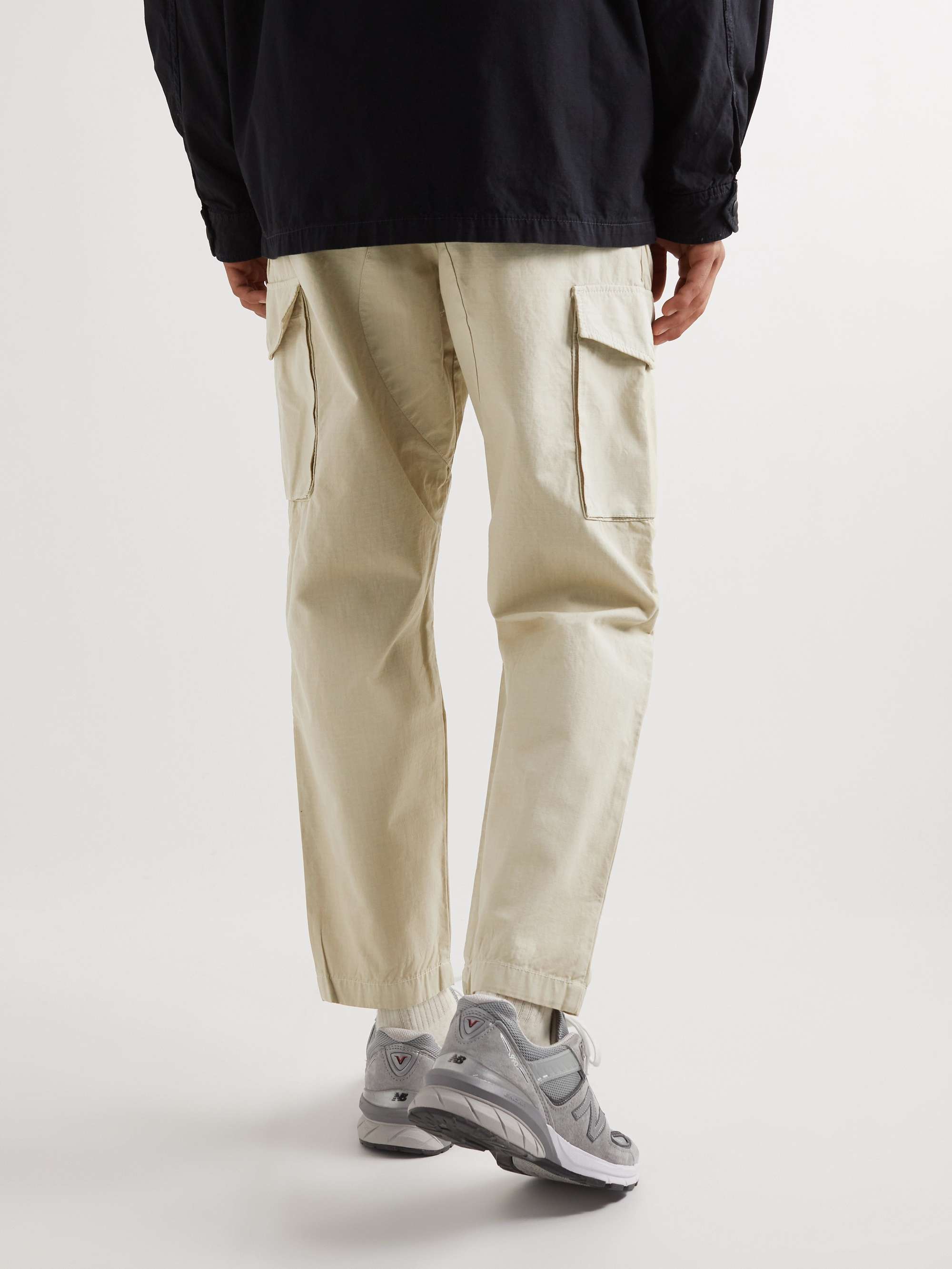 EDWIN Sentinel Tapered Garment-Dyed Cotton-Ripstop Cargo Trousers
