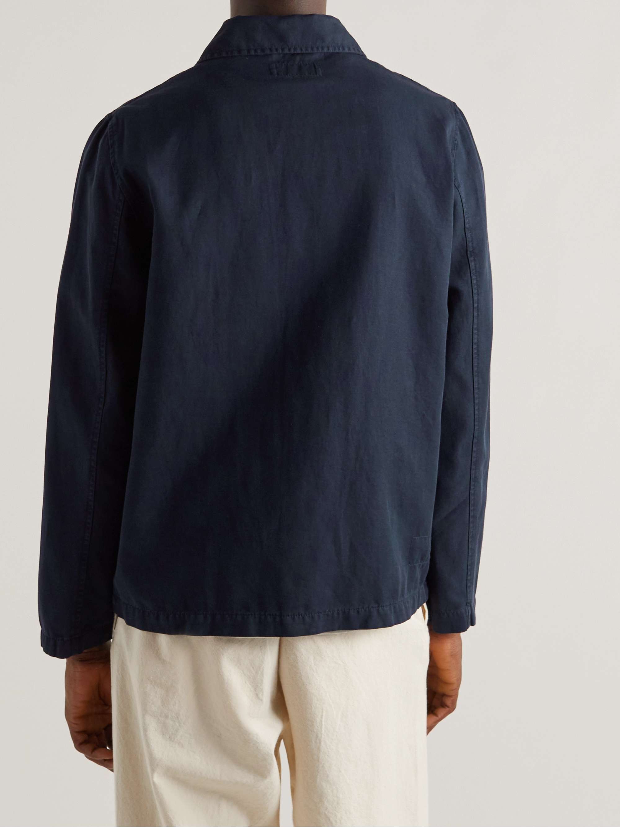 UNIVERSAL WORKS Cotton and Linen-Blend Gabardine Chore Jacket