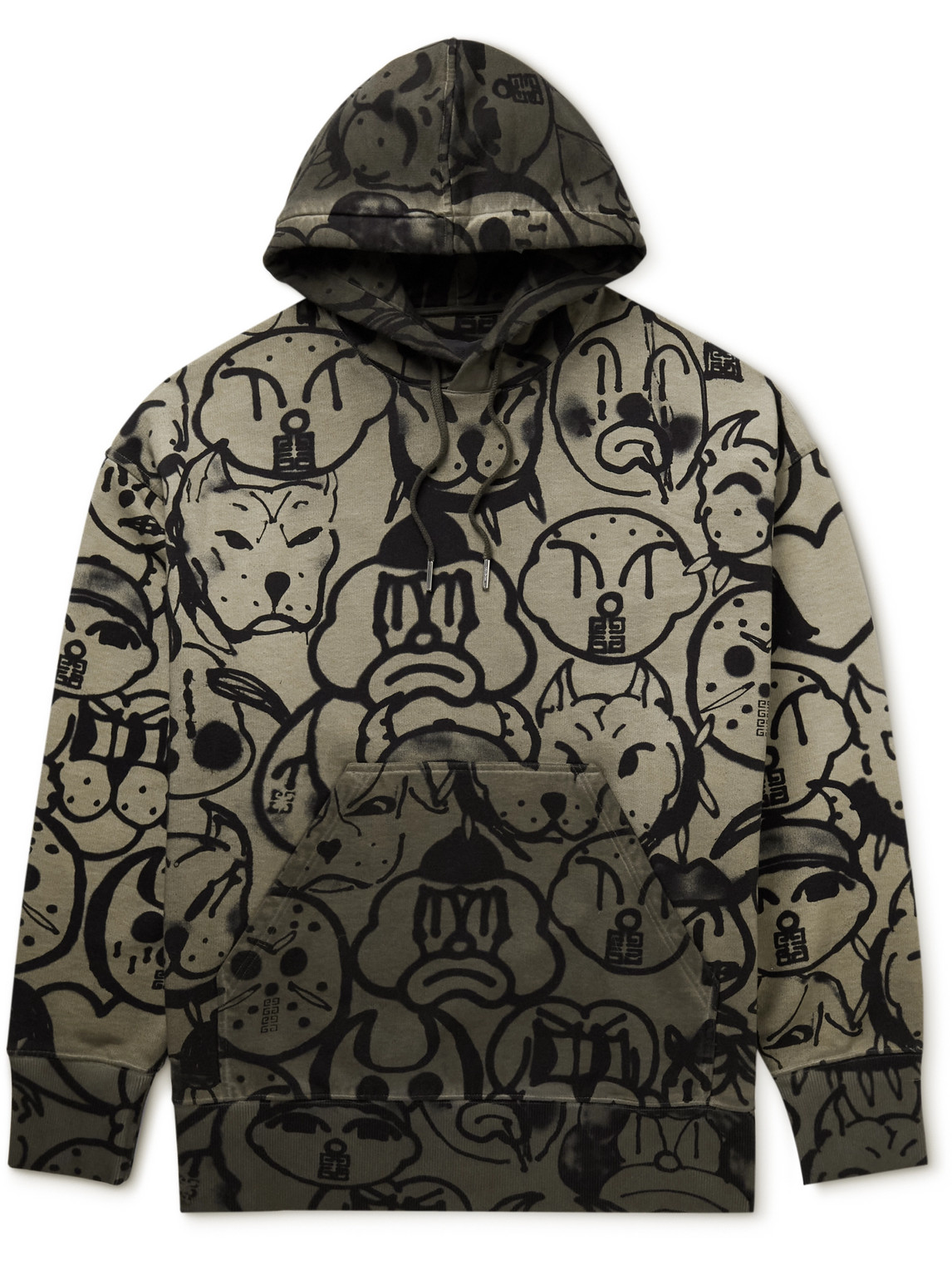 Chito Printed Cotton-Jersey Hoodie